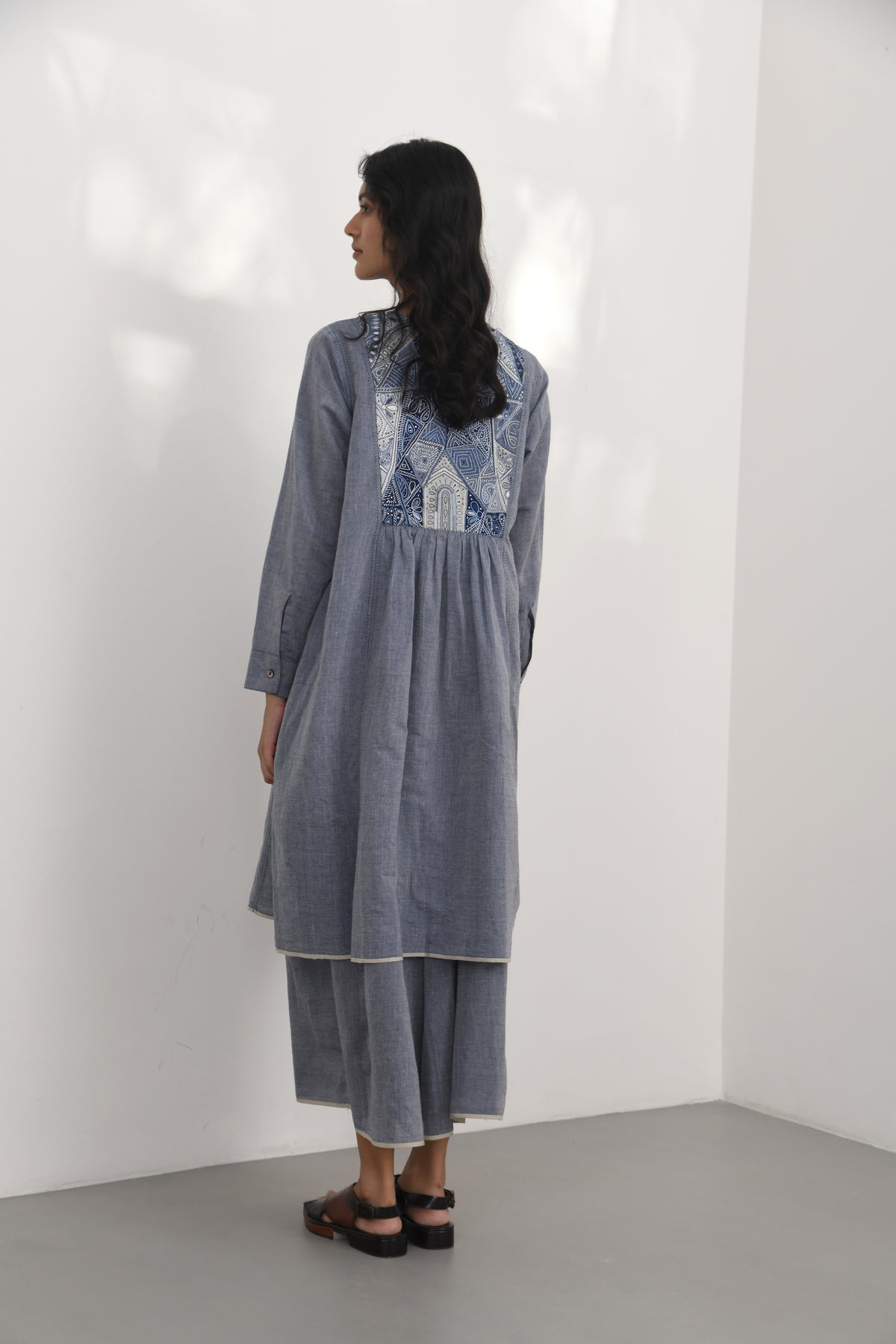 Novara Front Embroidered Dress