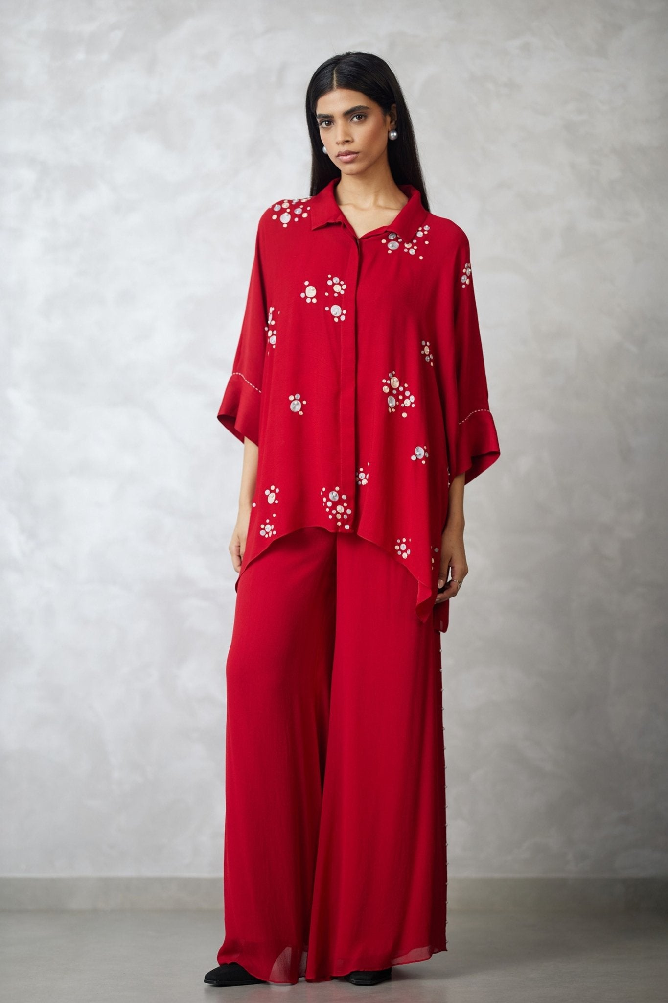 Pearl Georgette Co - ord Set - Nachiket Barve - Elahe