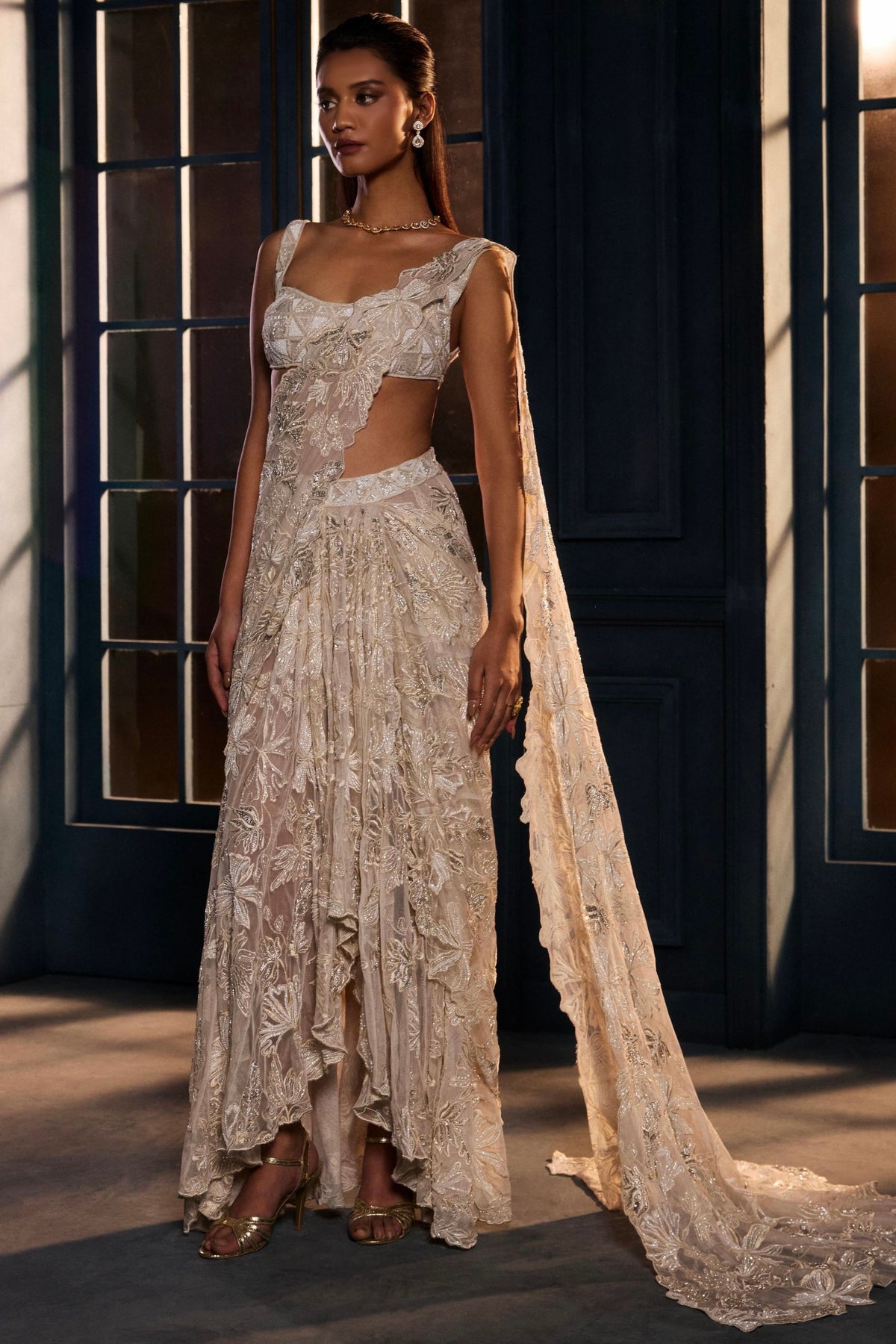 Constella Draped Saree Set