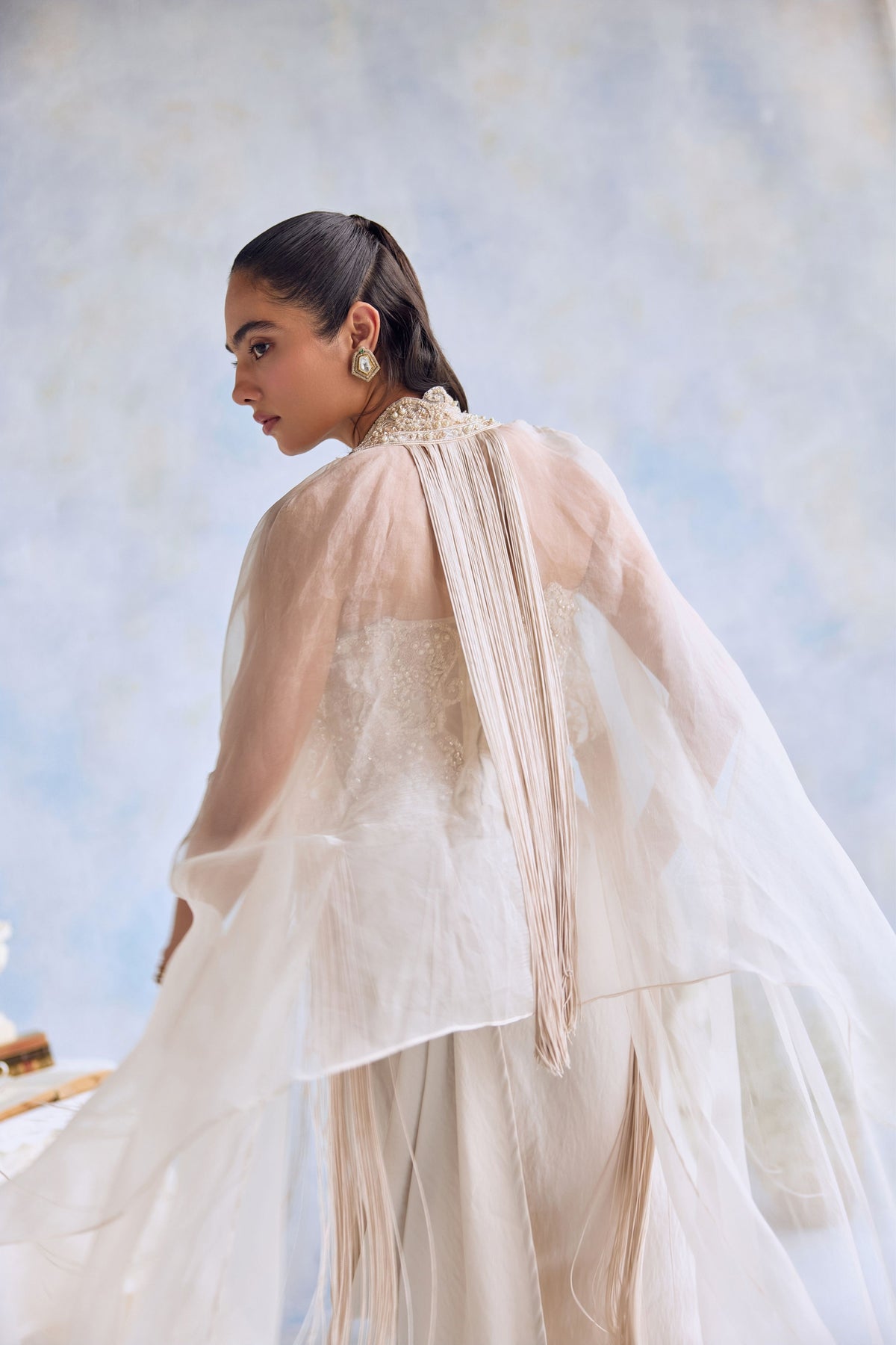Yara Cape Skirt Set