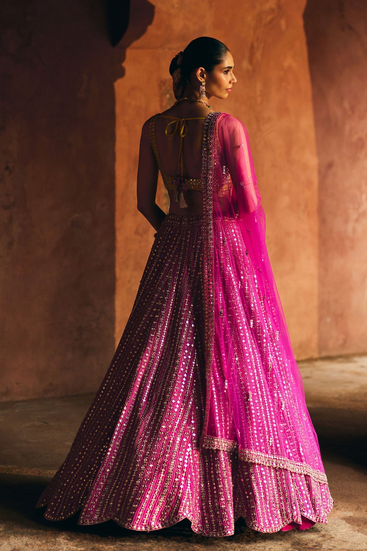 Rani Pink Lehenga Set