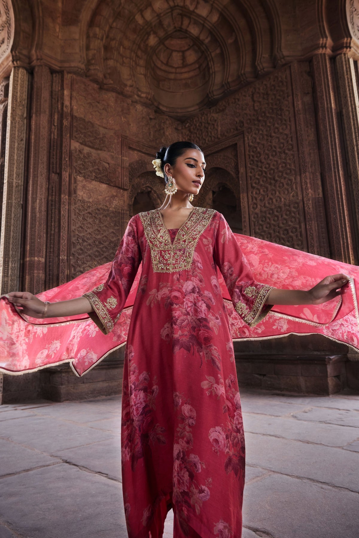 Amara Coral Kurta Set
