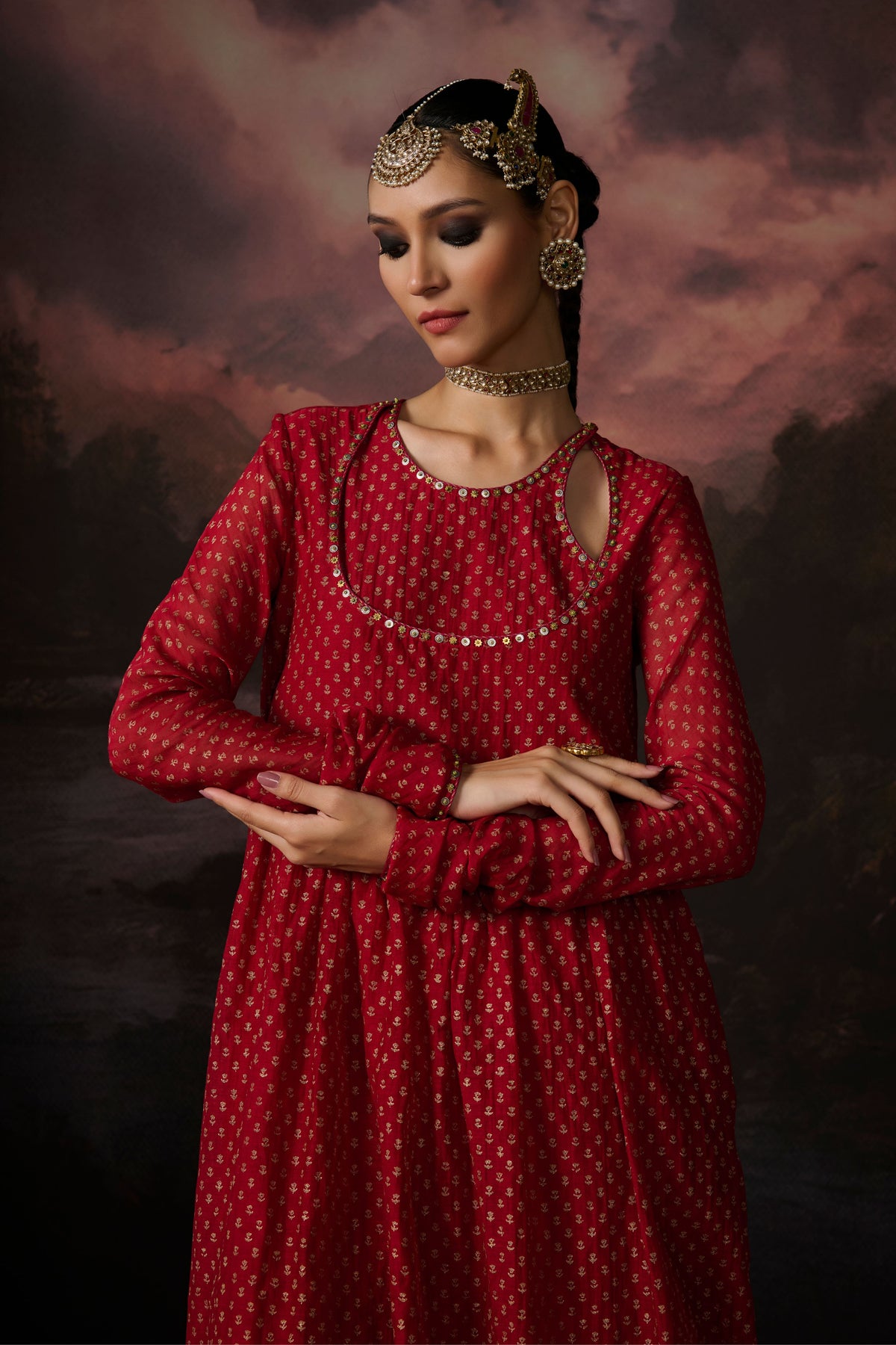 Hind Anarkali Set