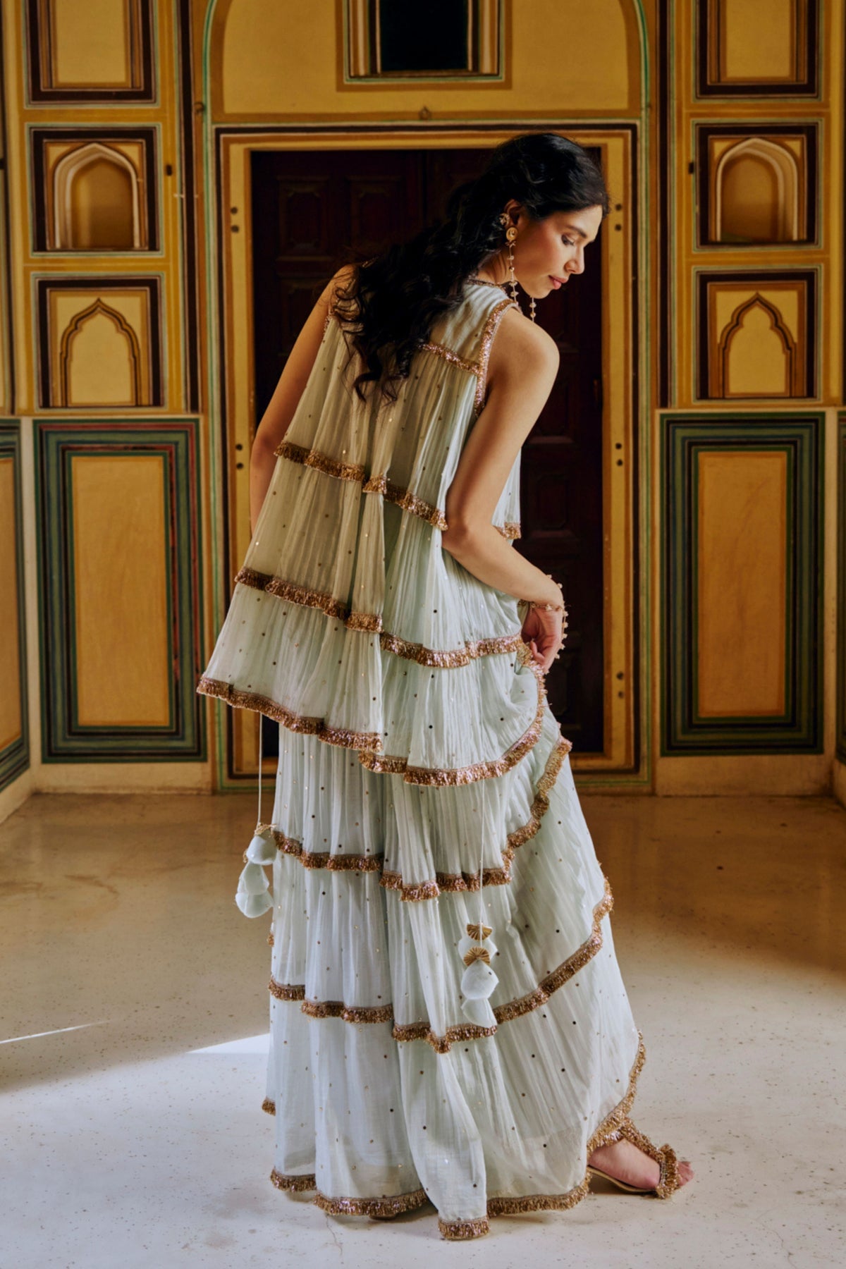 Seafoam Sharara Set