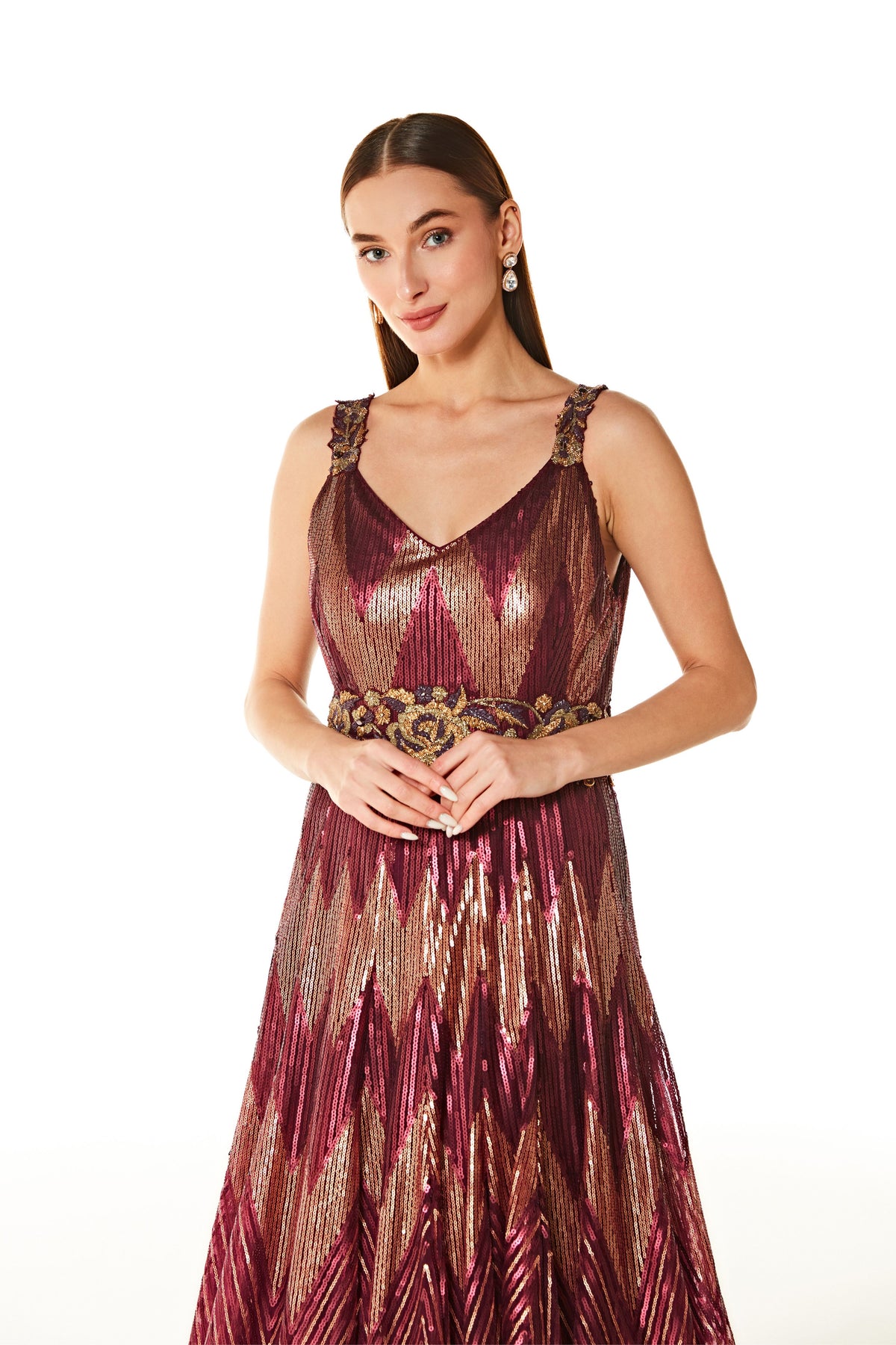 Adah Wine Gown