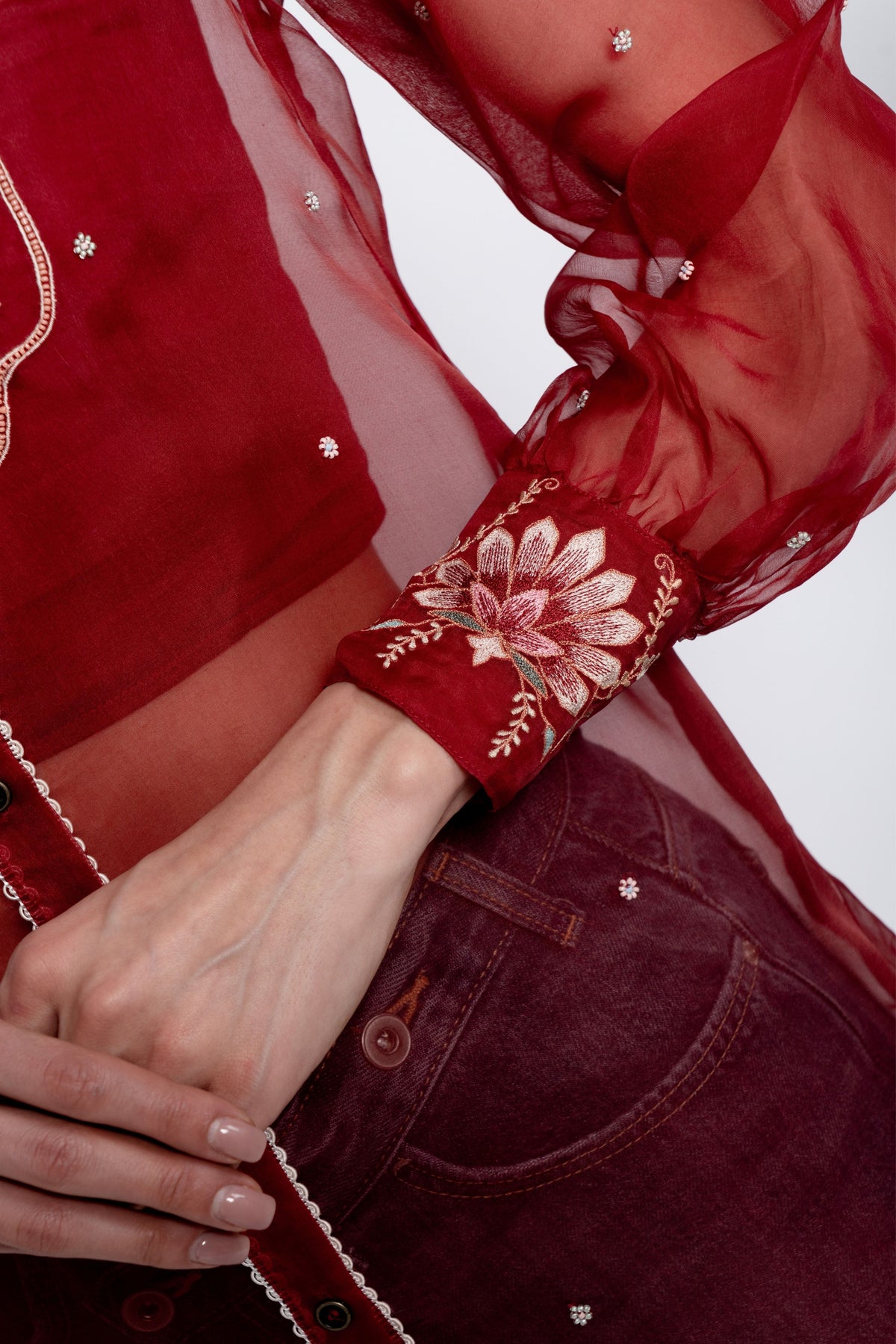 Crimson Petal Top