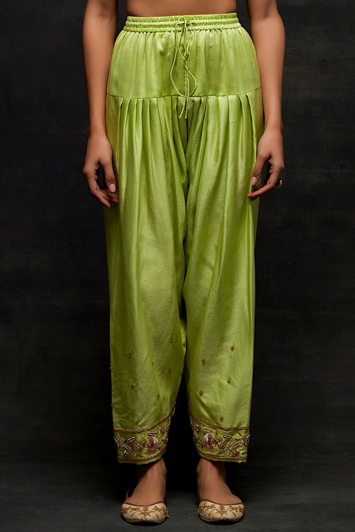 Green Short Kurta Set