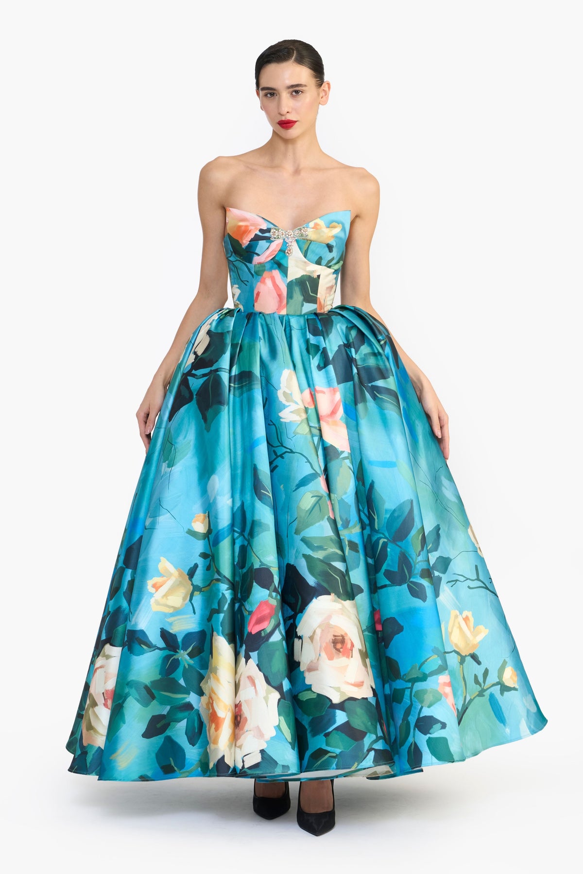 Sculpted Strapless Maxi