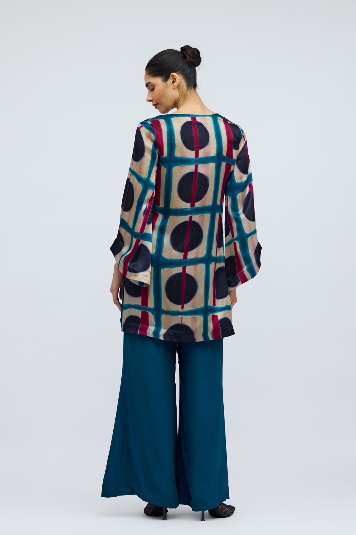 Bijlee Resist Dyed Silk Tunic Set