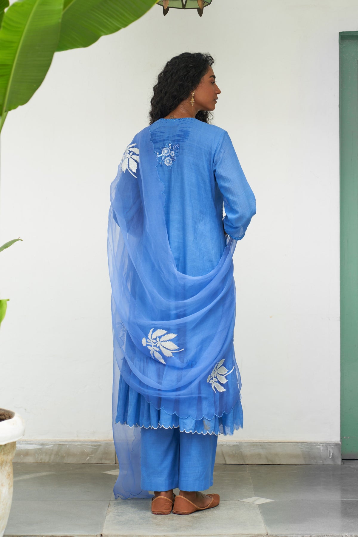 Asmani Champa Sitara Kurta Set