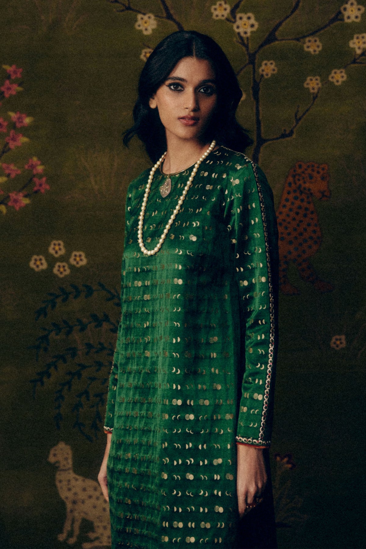 Moon Olive Kurta Set