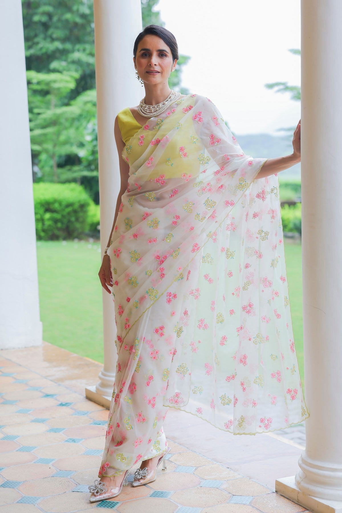 Shining Rose Saree