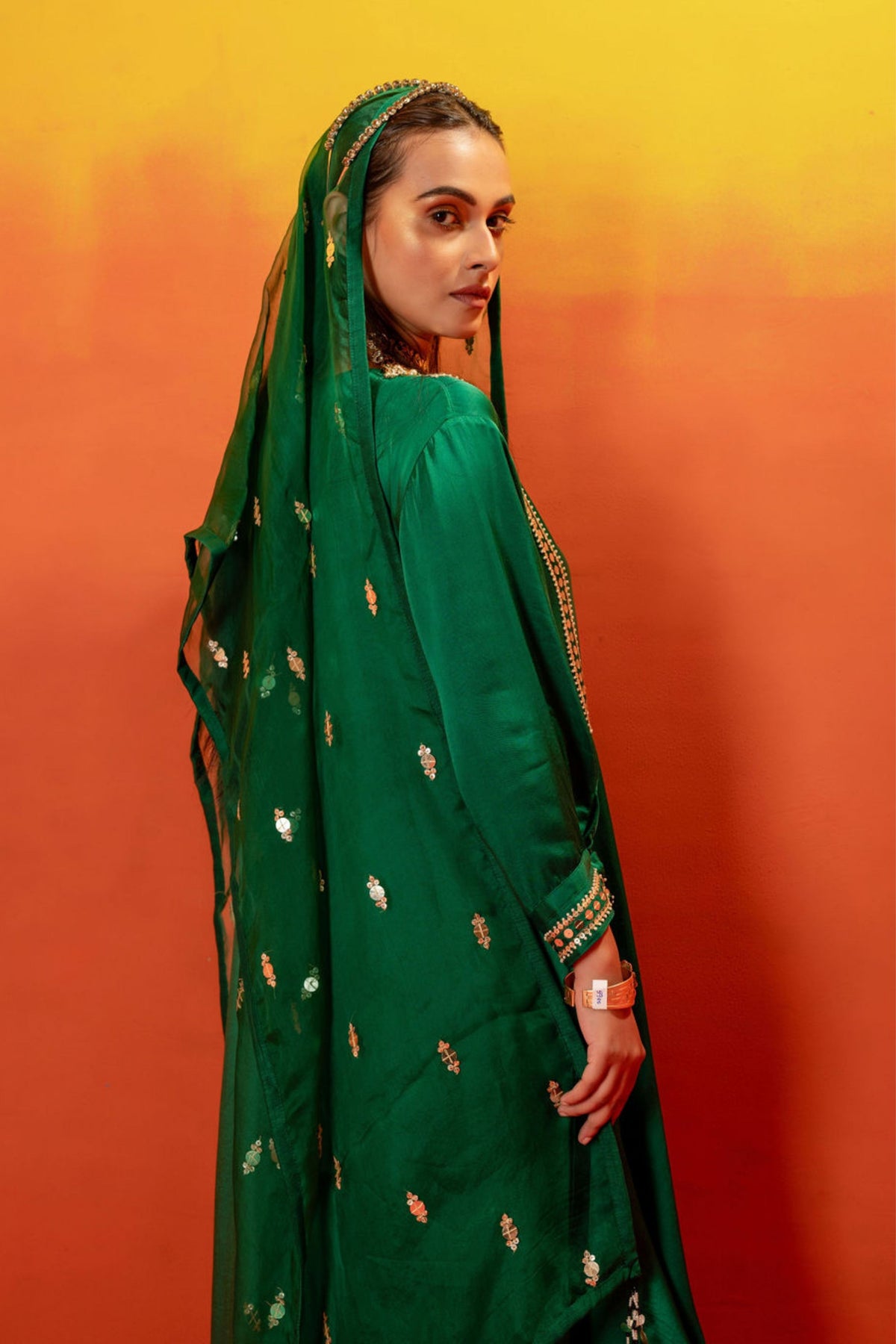 Vani Green Straight Kurta Set