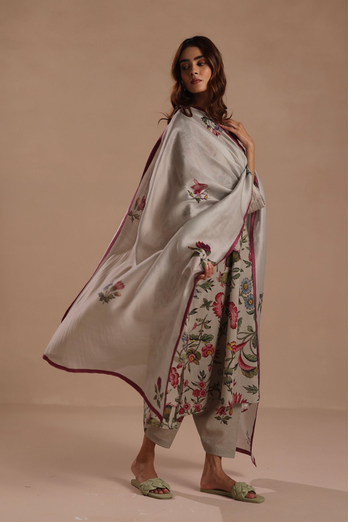 Daphne Dusty Blue Kurta Set