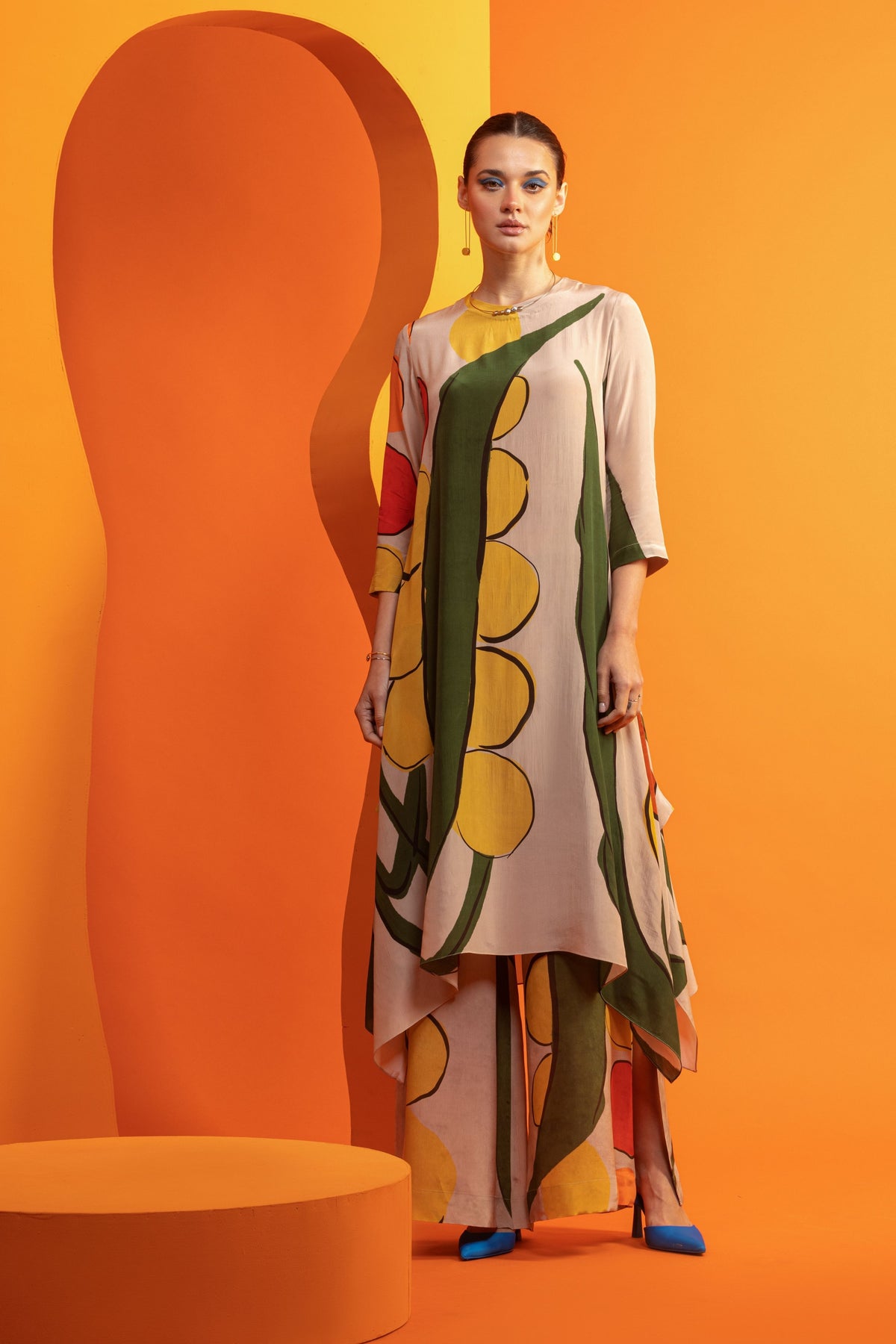 Artistic Printed Tunic Set