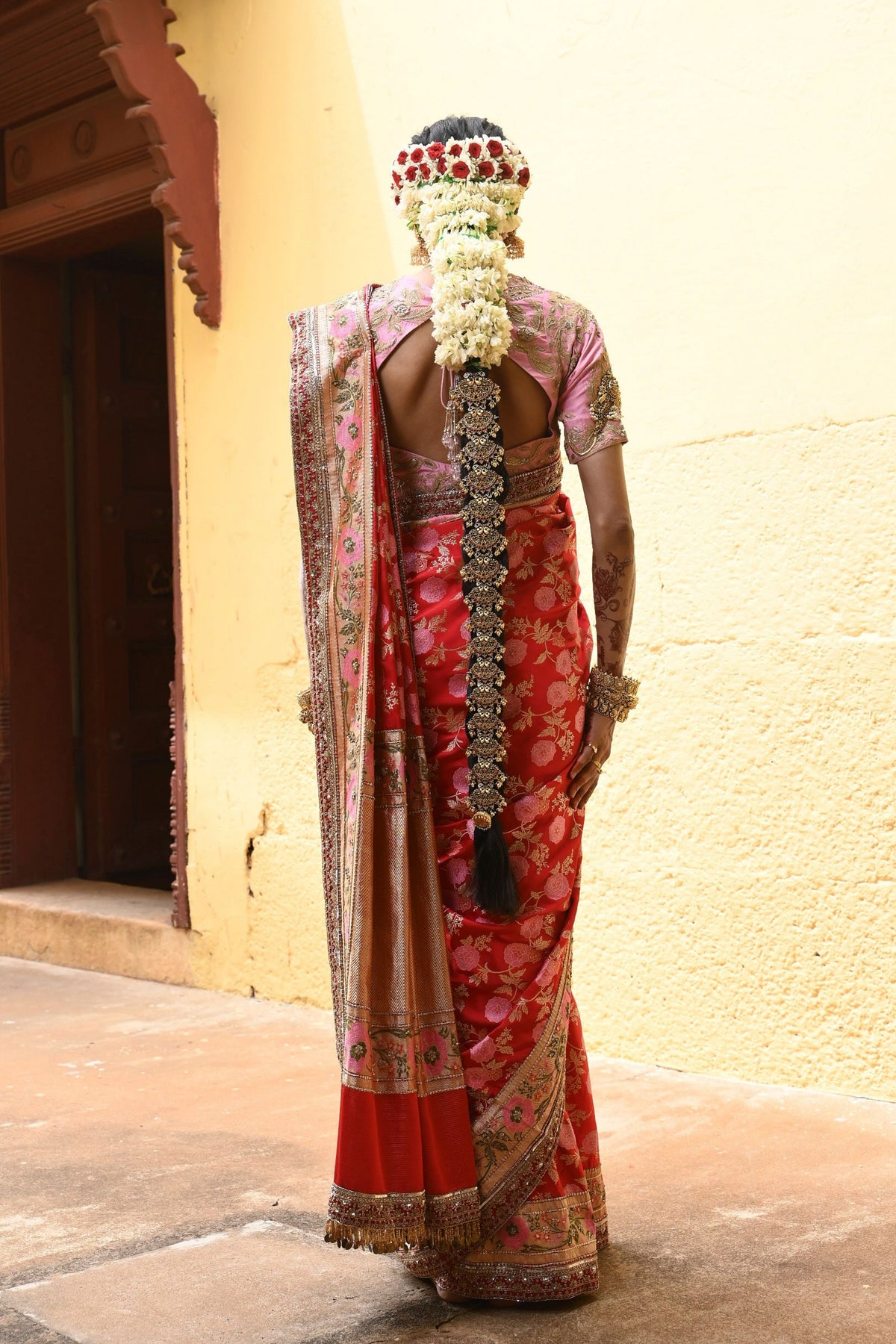 Shanvika Red Saree