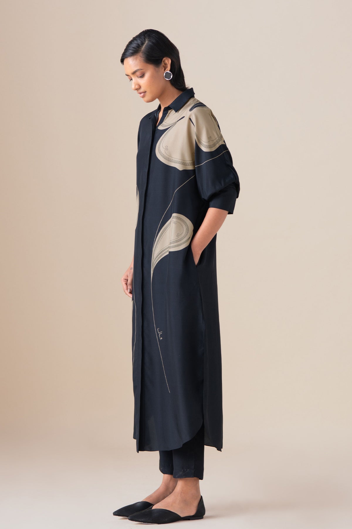 Black Kaia Tunic Set