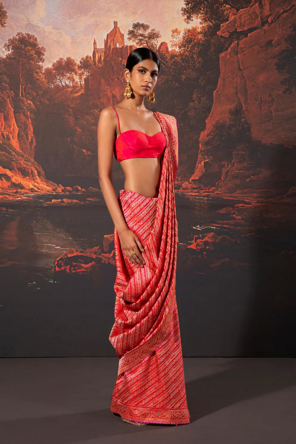 Handwoven Pink Silk Saree