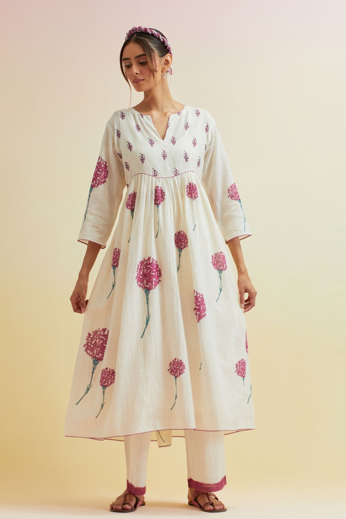 Off White Kurta Set