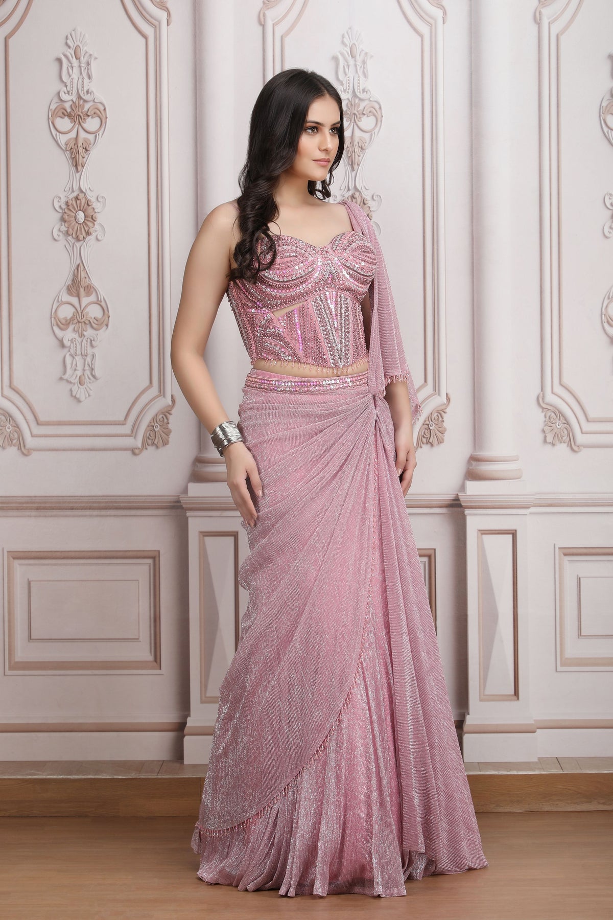Rose Mist Lehenga Set