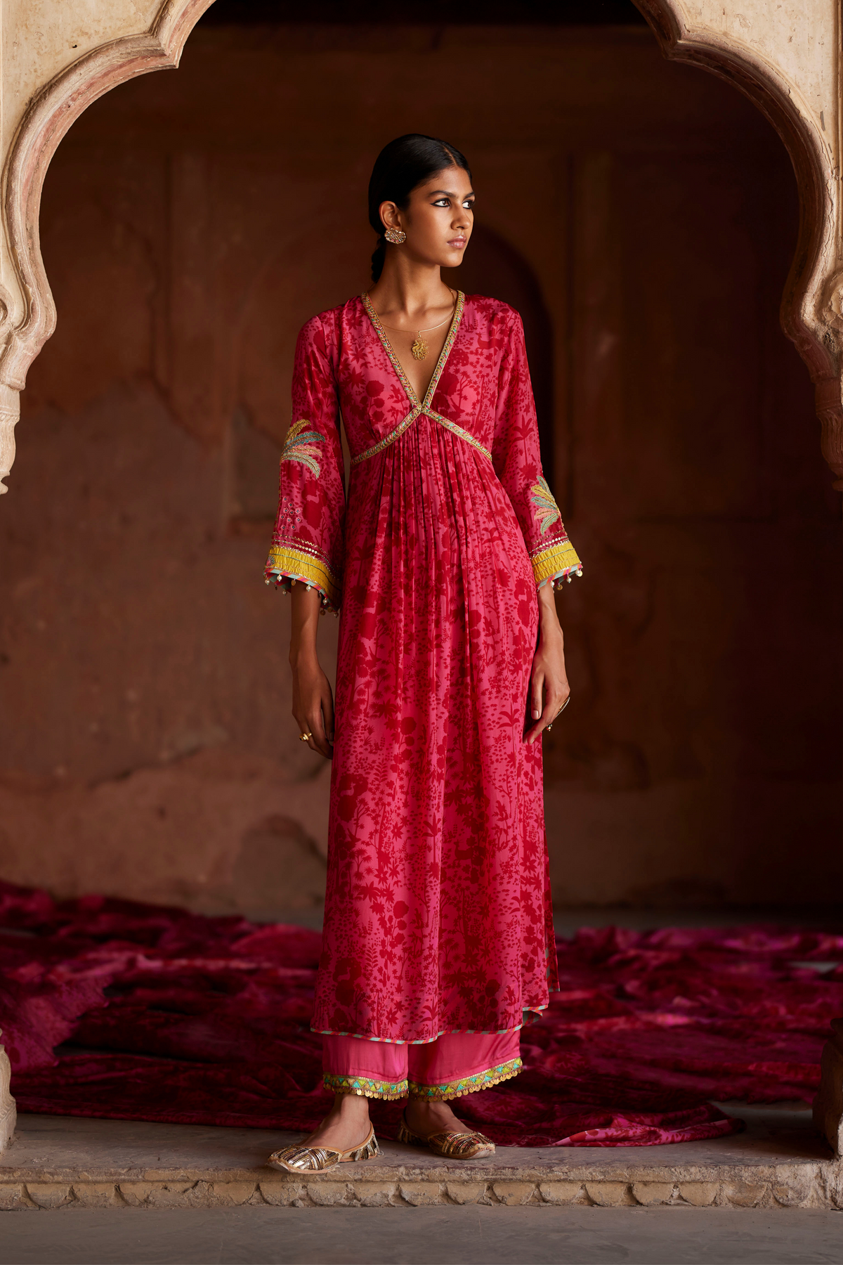 Nadira Hot Pink Kurta Set