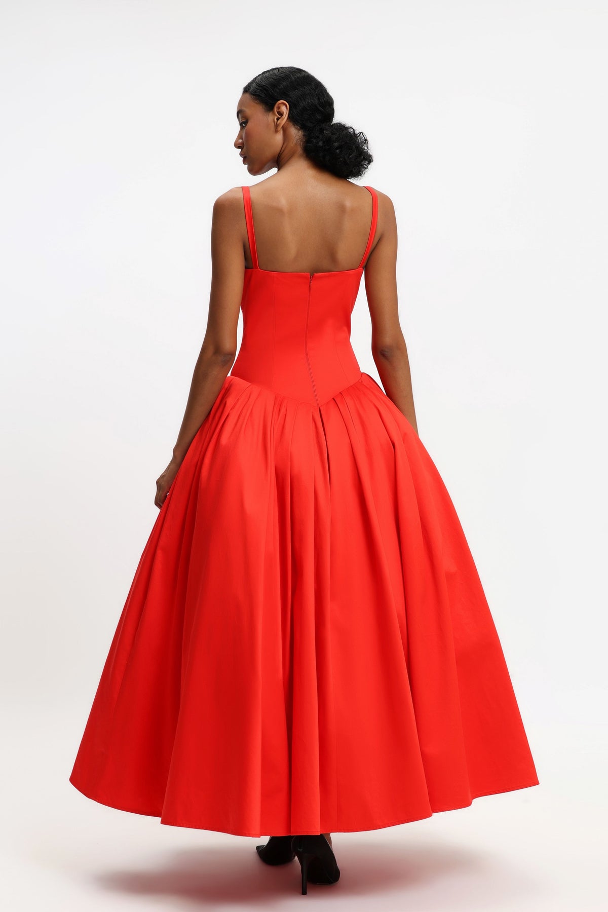 Red Corset Maxi Dress