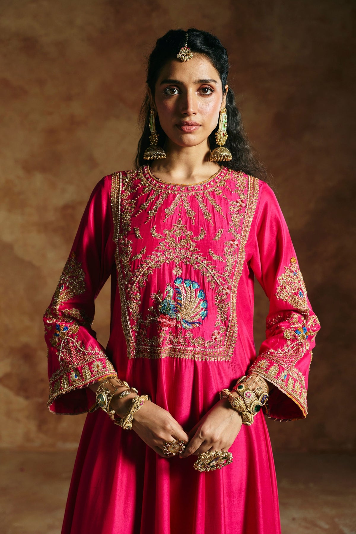 Fuchsia Sindh Kurta Set