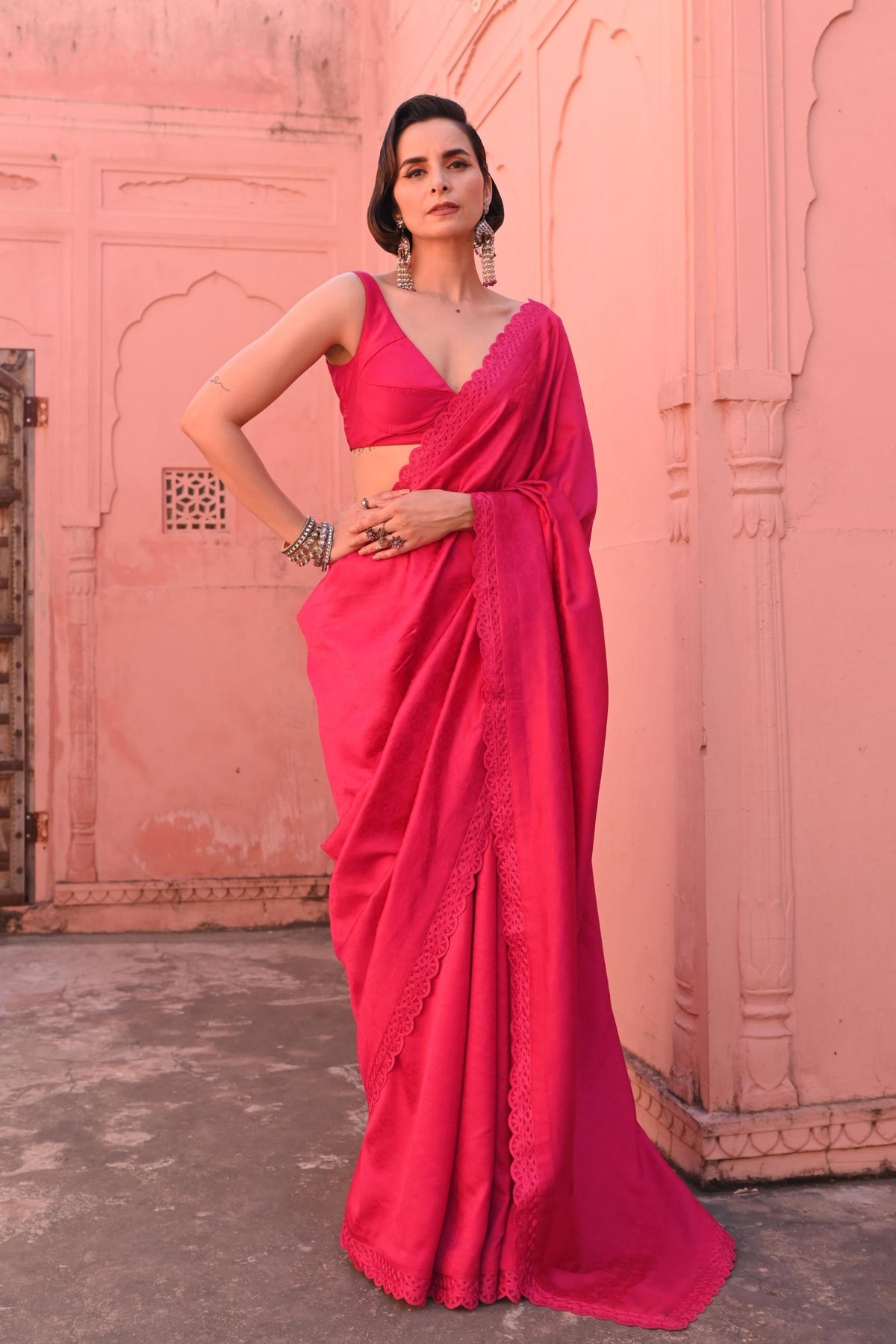 Banarasi Rangreli Handloom Sari