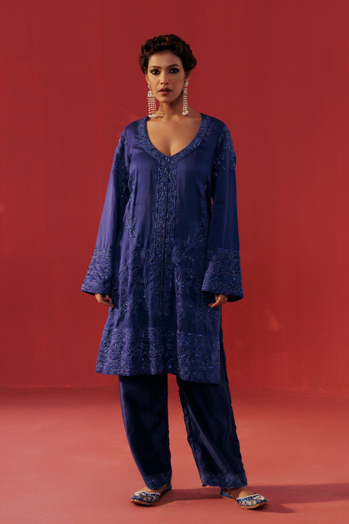 Night Blue Kurta Set