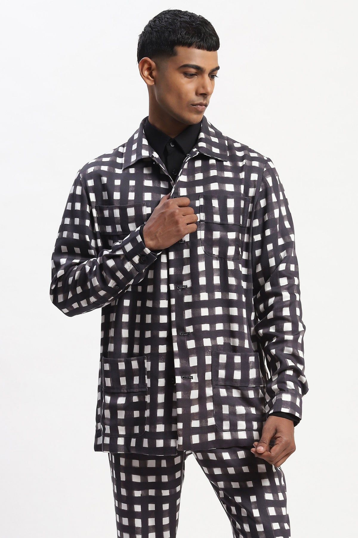 Watercolour Checks Jacket