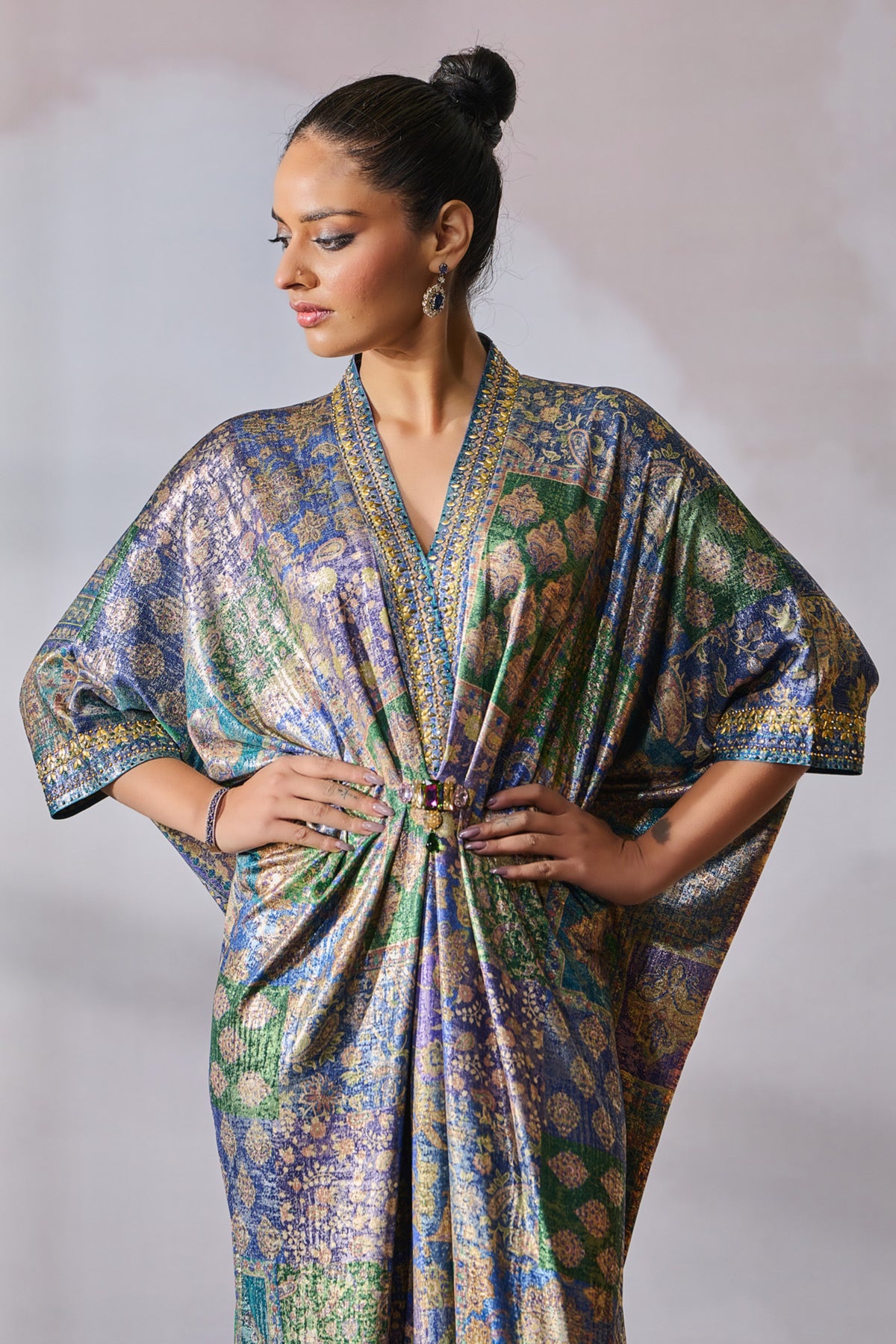 Jeweled Kaftan Dress
