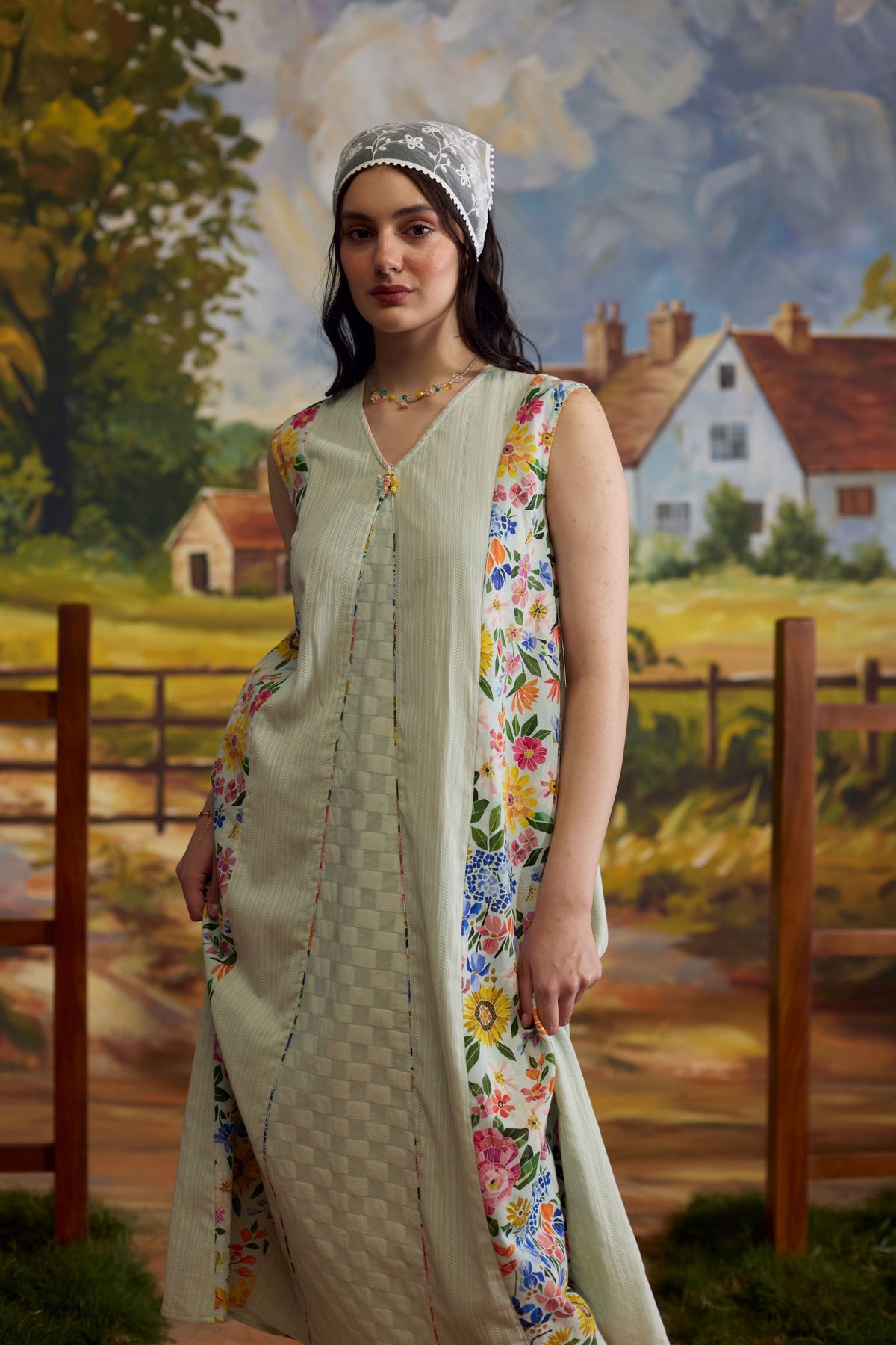 Meadow Pannelled Floral Dress