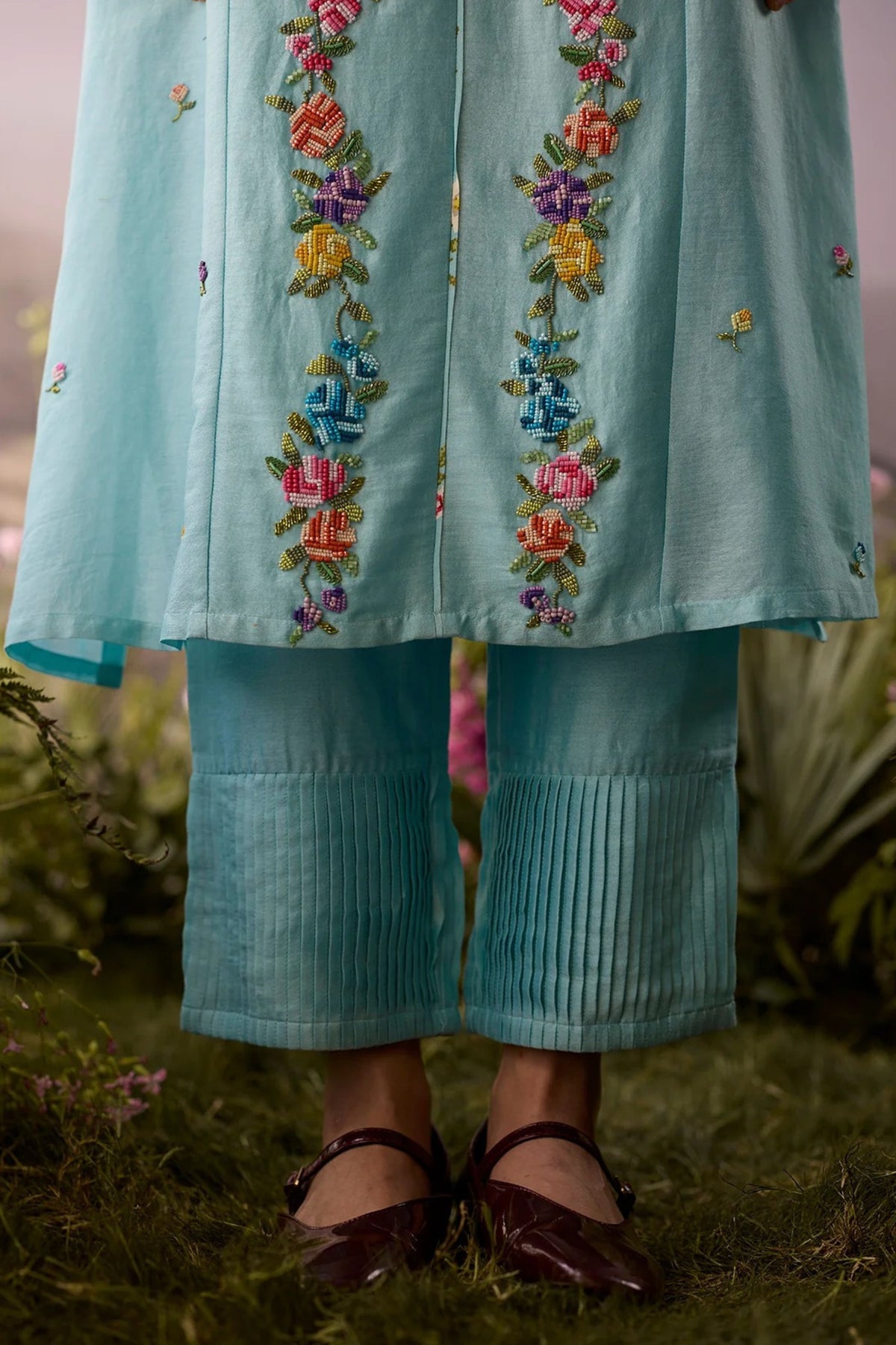 Azure Floral Kurta