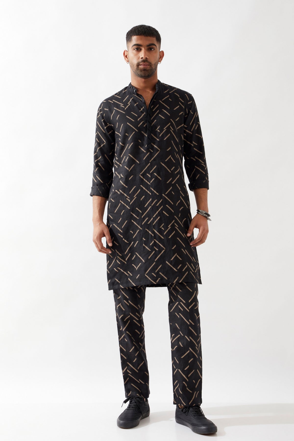 Aiden Pathway Black Kurta Set