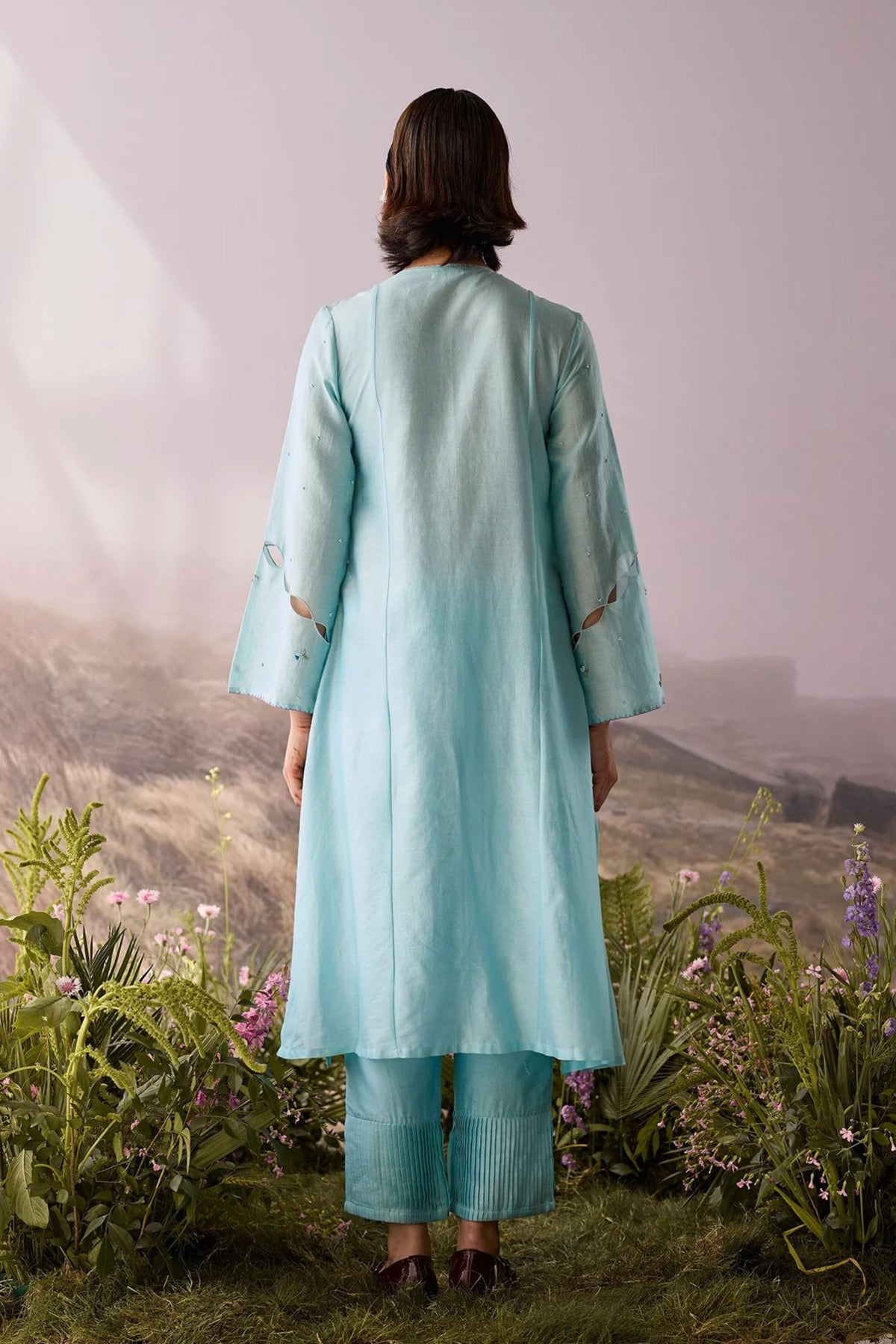 Azure Floral Kurta