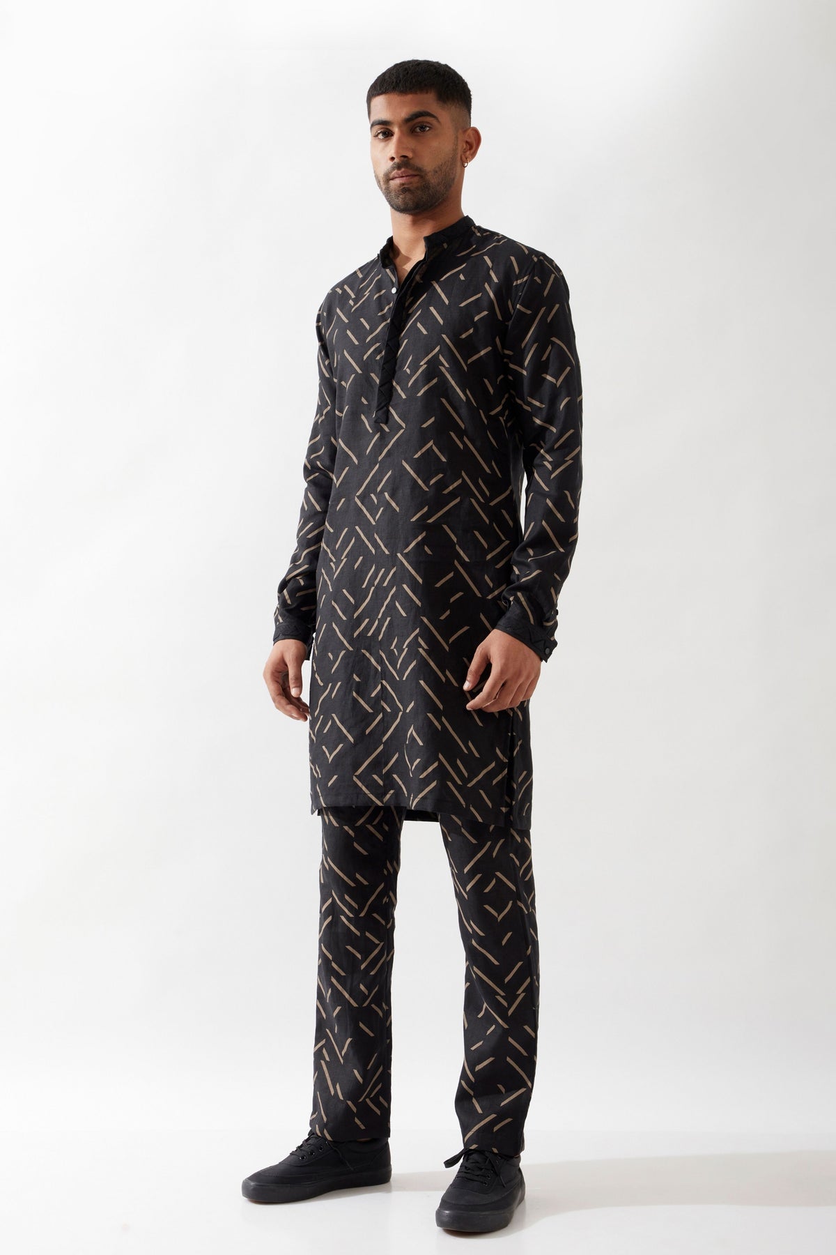 Aiden Pathway Black Kurta Set