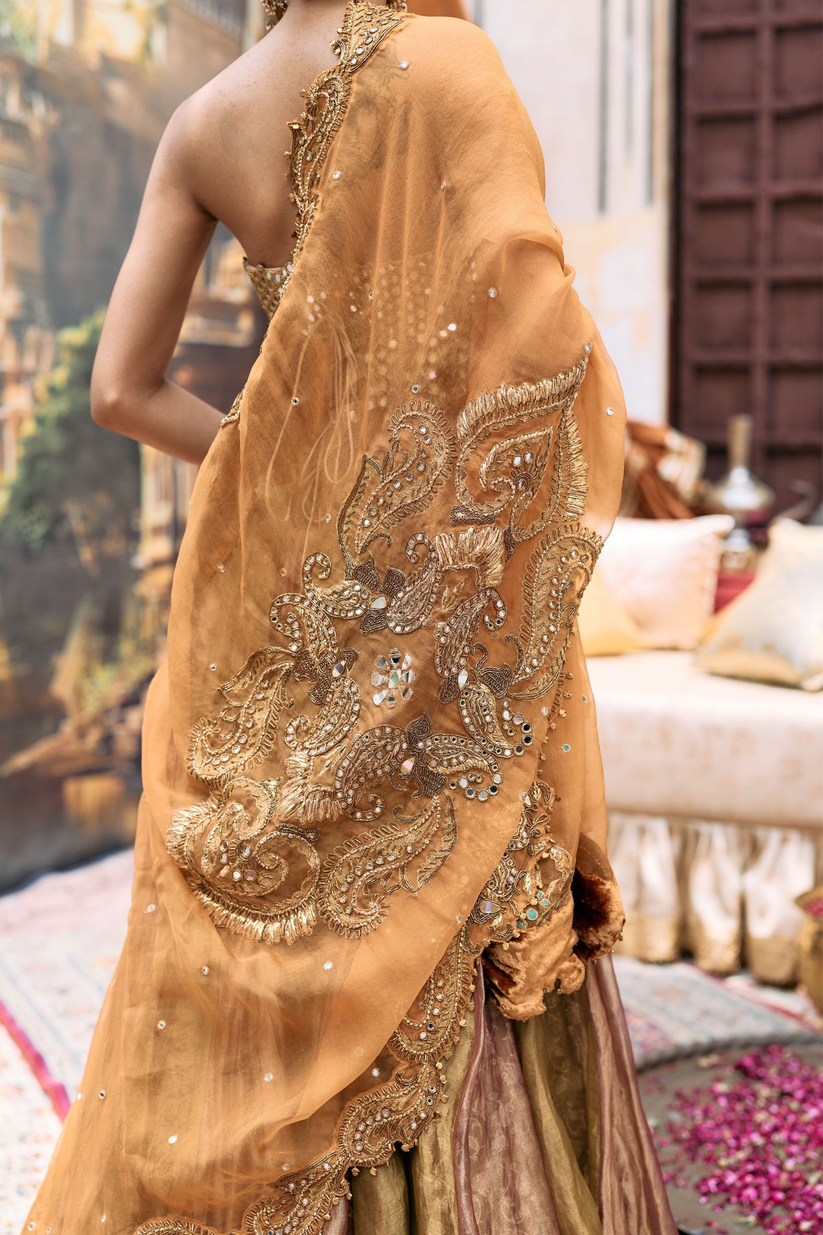 Pravarnika corset Lehenga Set