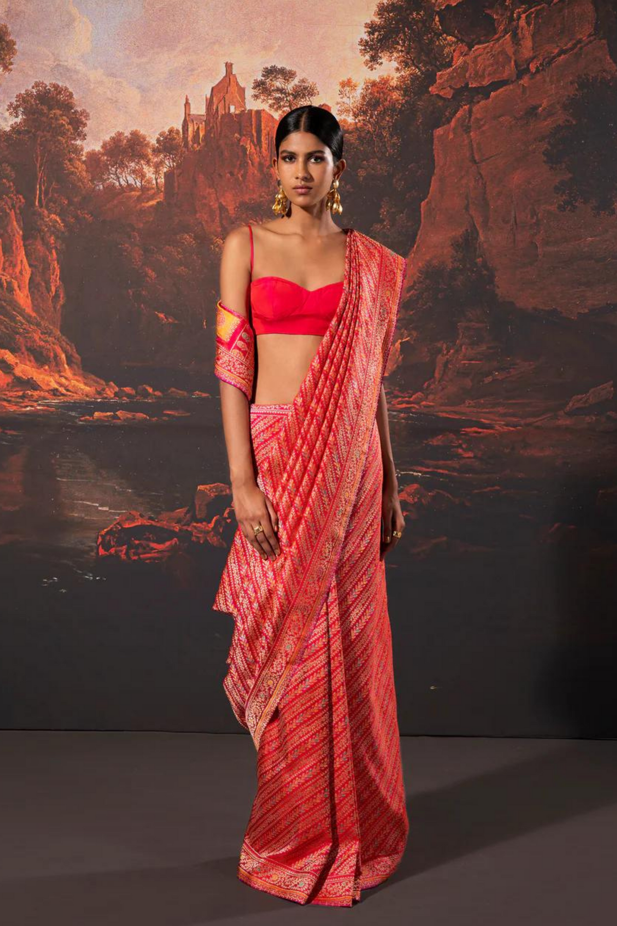 Handwoven Pink Silk Saree