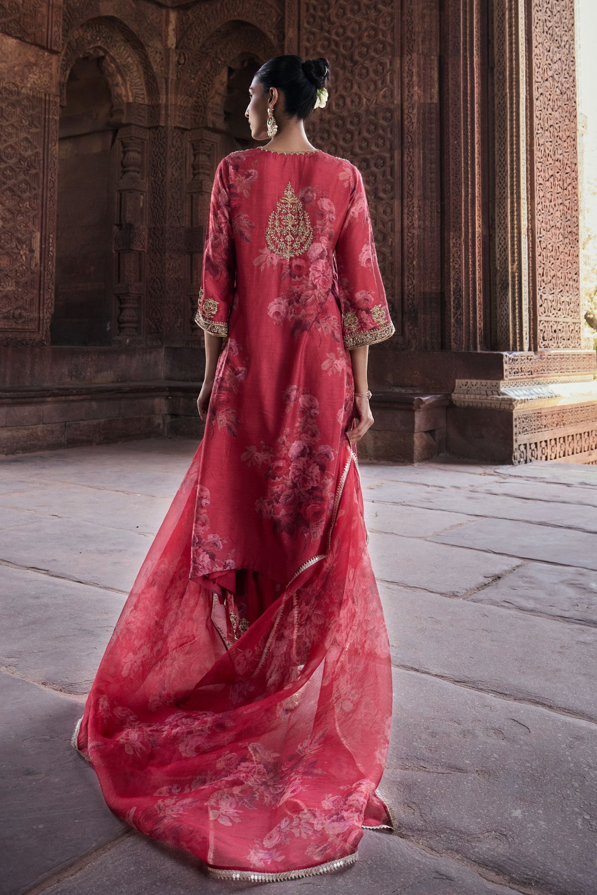 Amara Coral Kurta Set