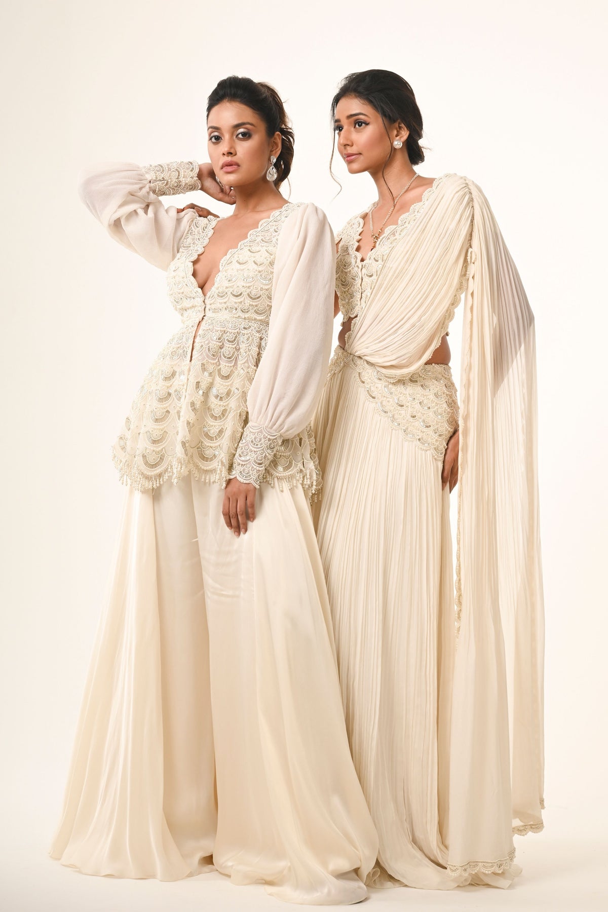Scallop Grace Sharara Set