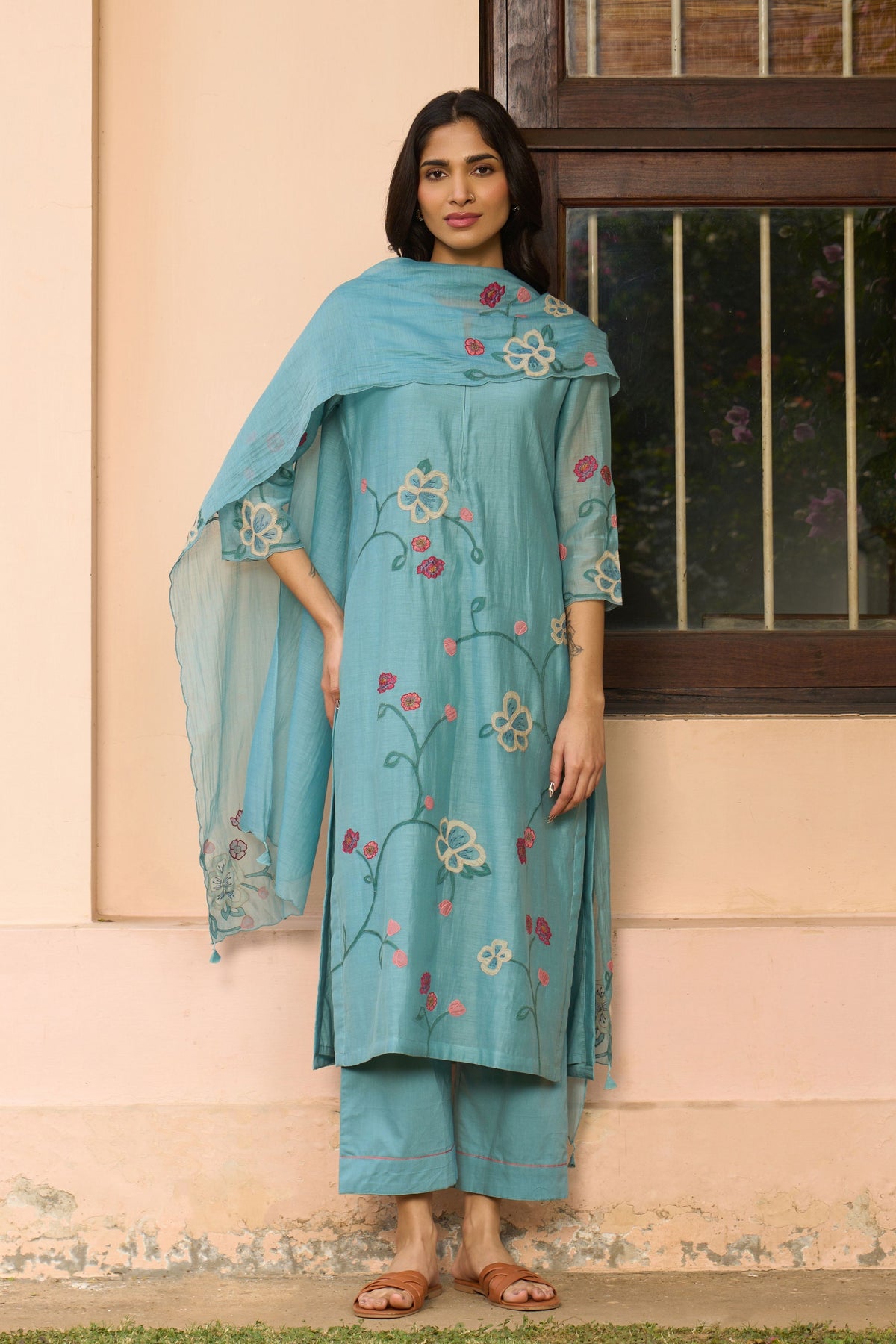 Powder Blue Kurta Set