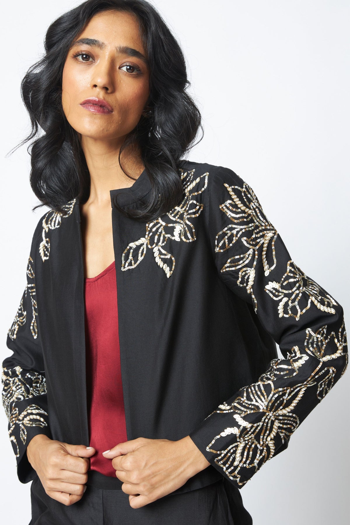 Teresa Sequin Jacket Set