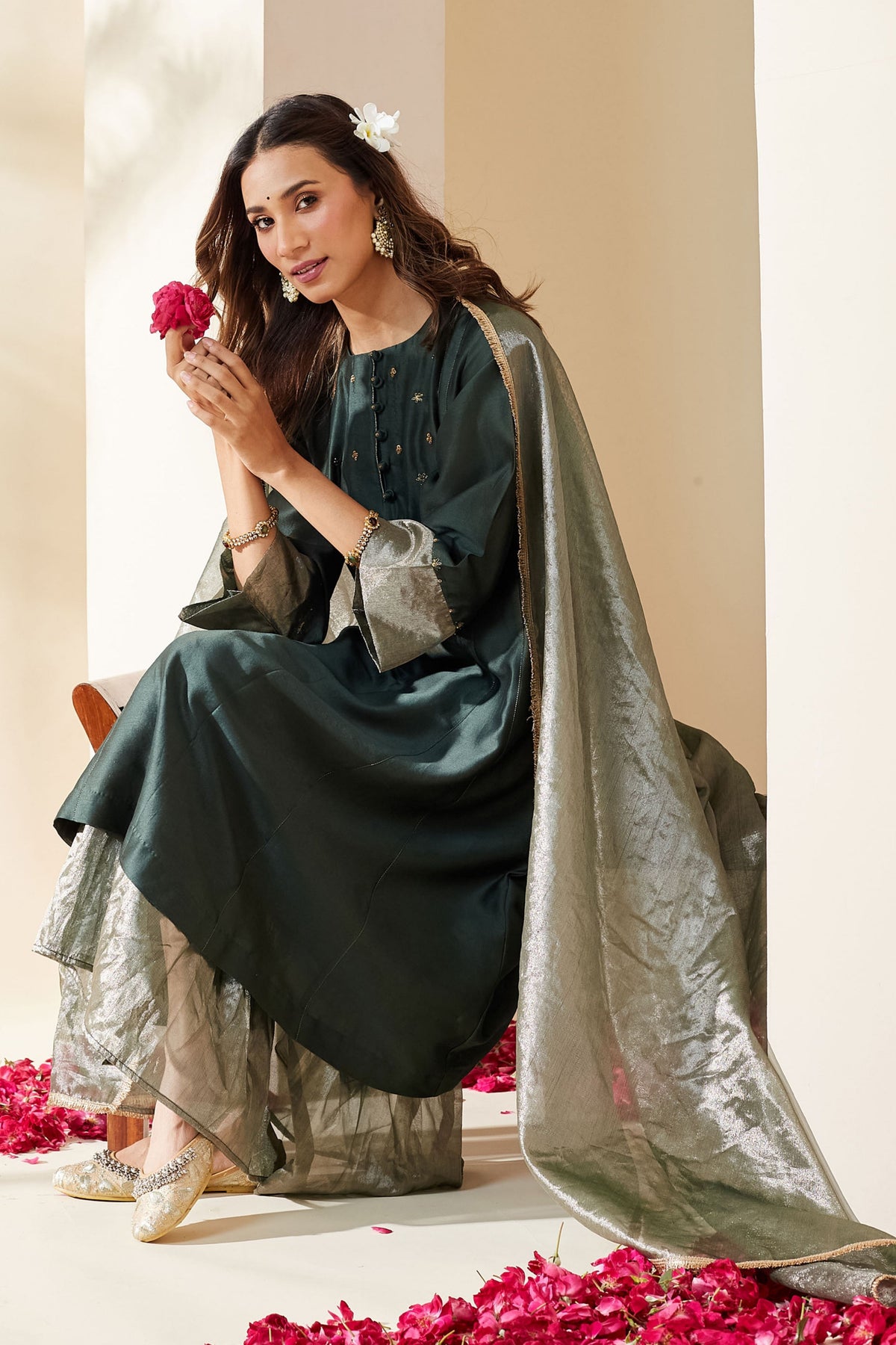 Royal Green Nazneen Kurta Set