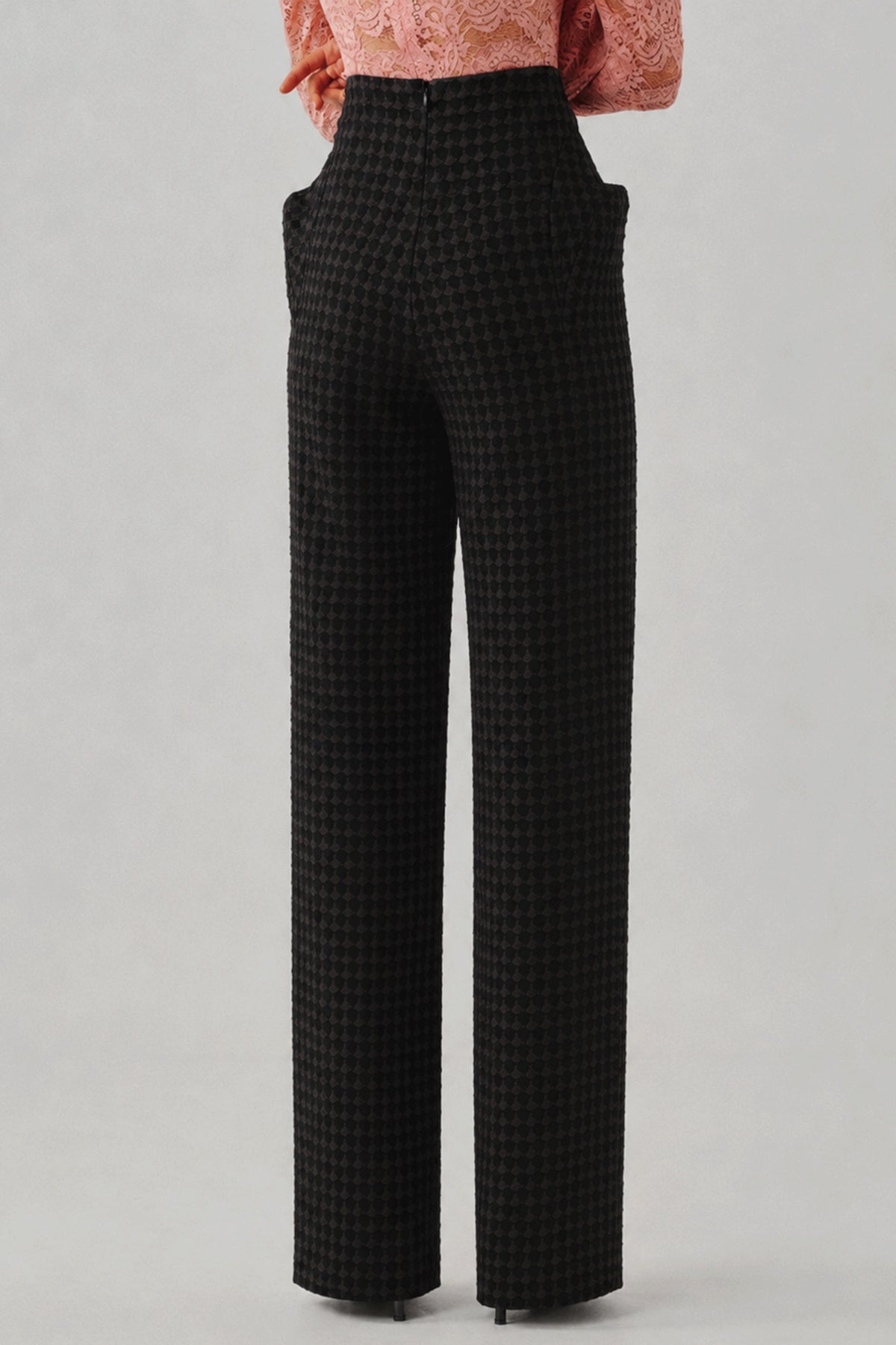 Mosaic Jacquard Structured Pants