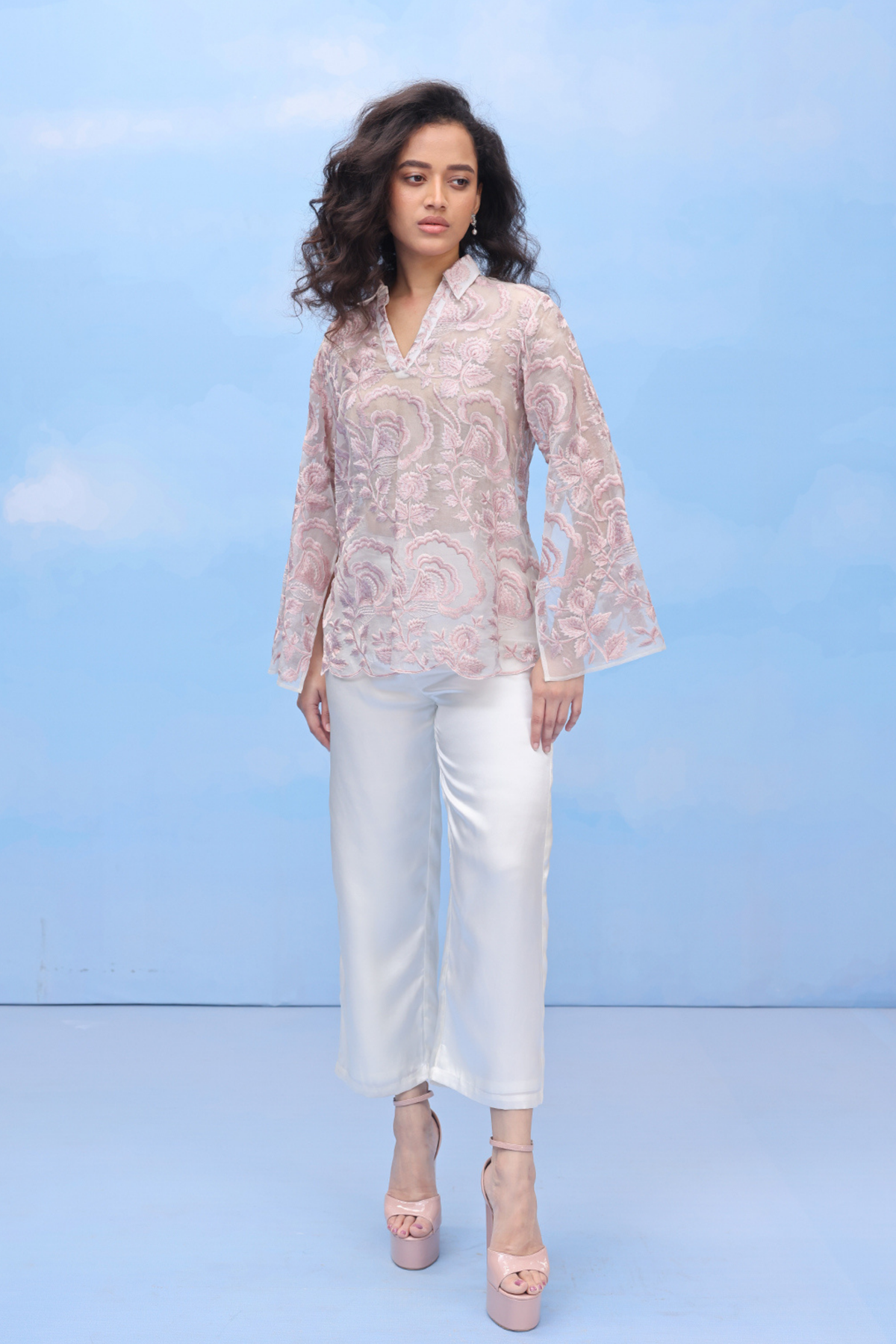 Tan Ombre Effect Shirt