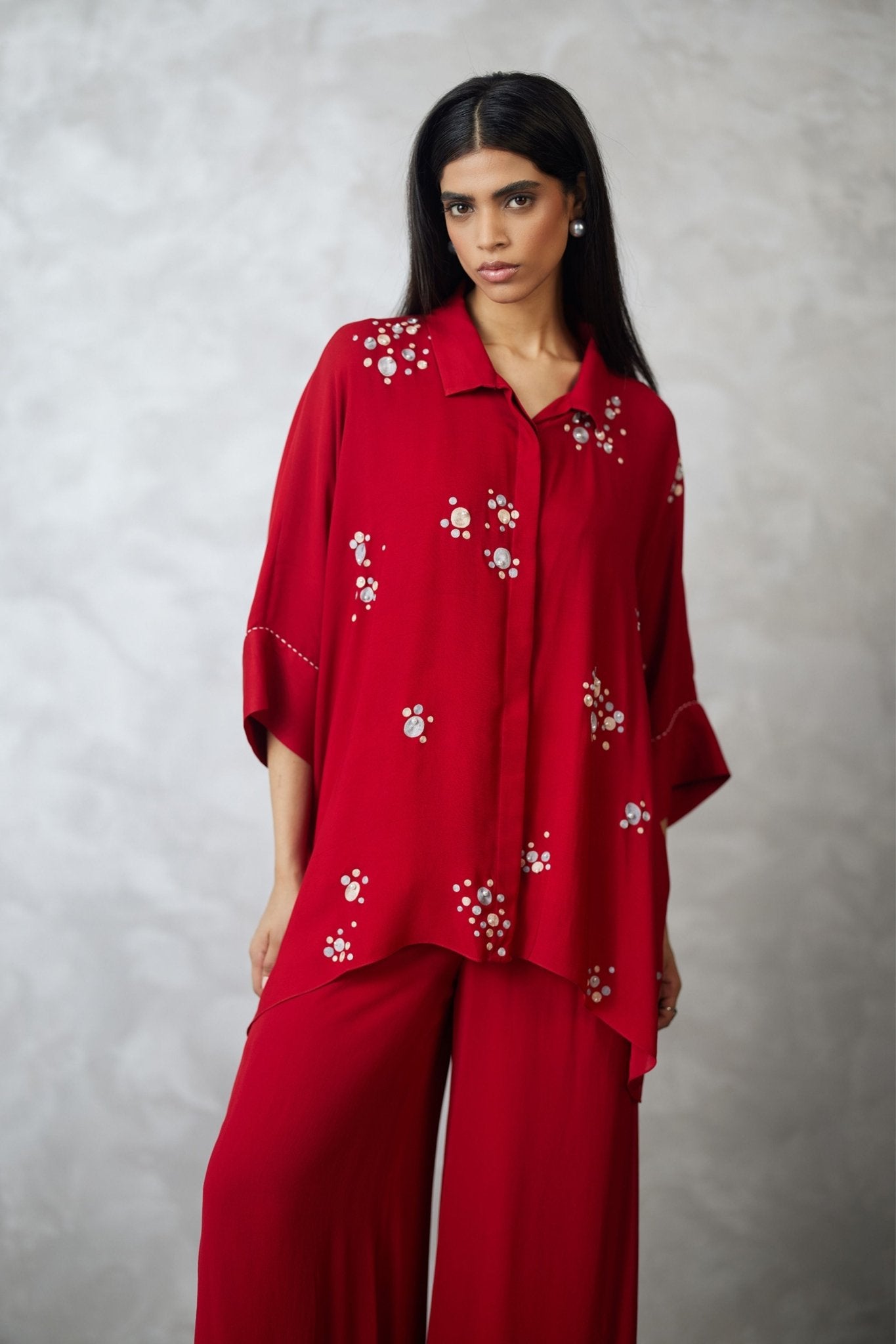 Pearl Georgette Co - ord Set - Nachiket Barve - Elahe