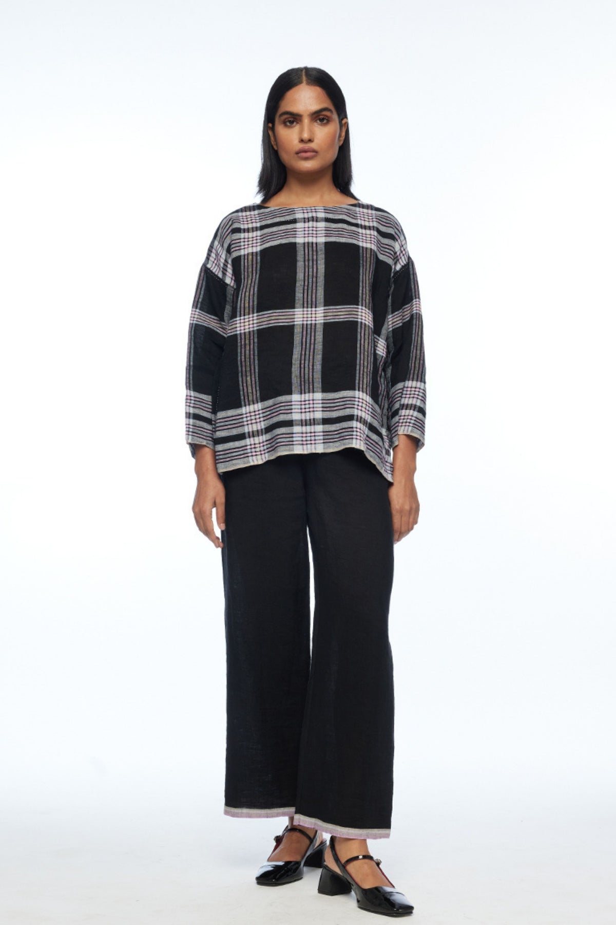 Caesia Boat Neck Boxy Top