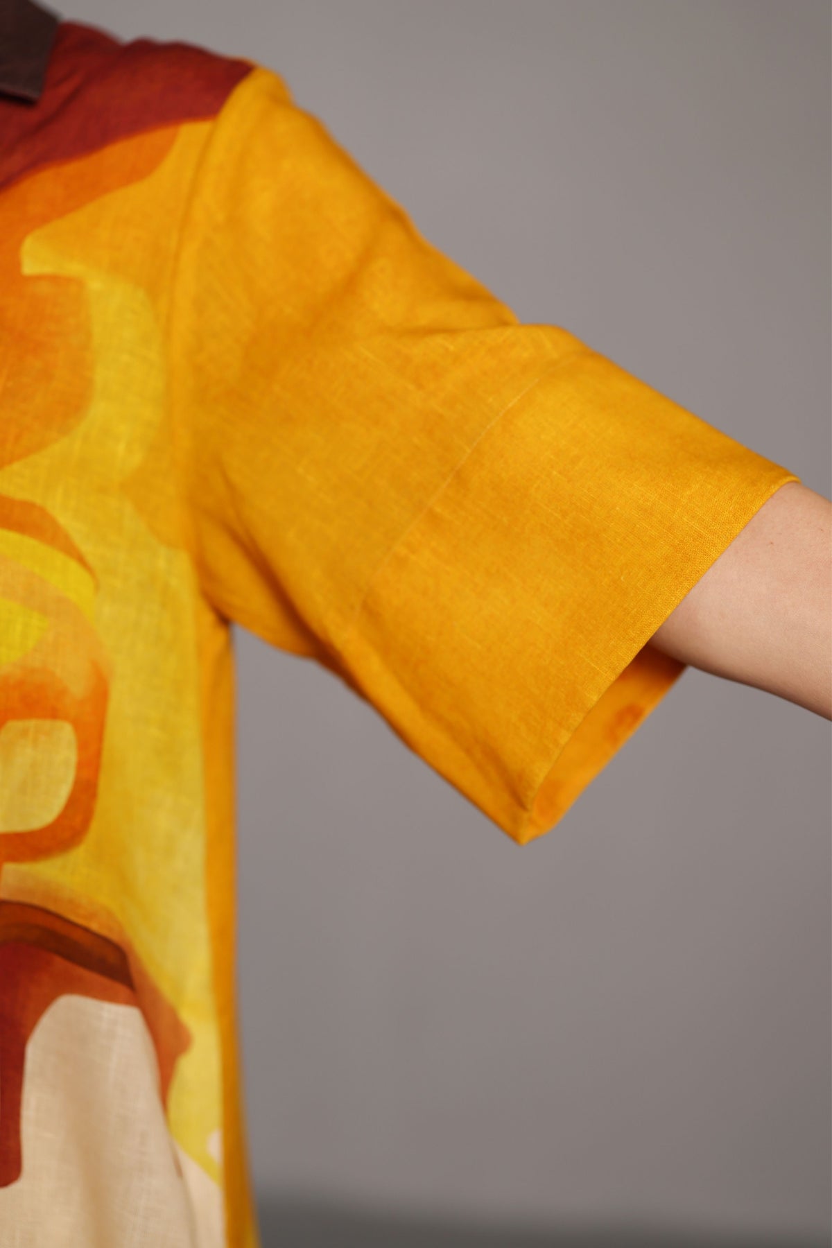 Diffuse Brown and Ochre Dress
