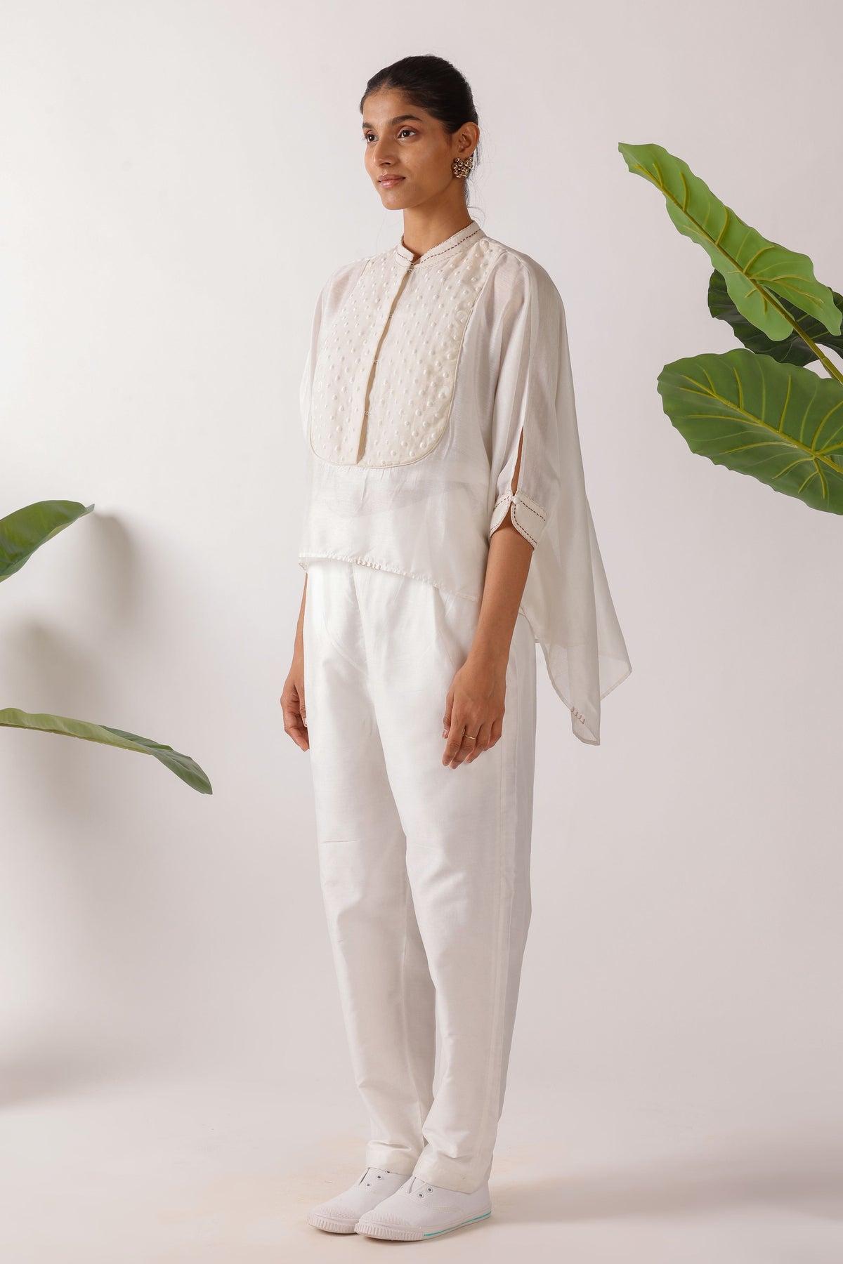 Polka Dot Embroidered Co-ord Set