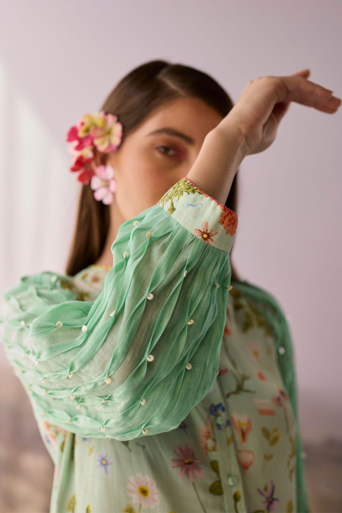 Seaglass Floral Shirt